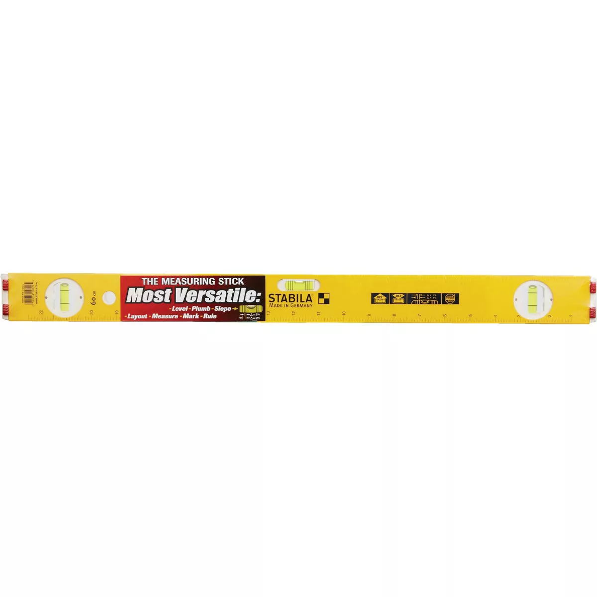 Stabila Measuring Stick 24 In. Aluminum Box Level