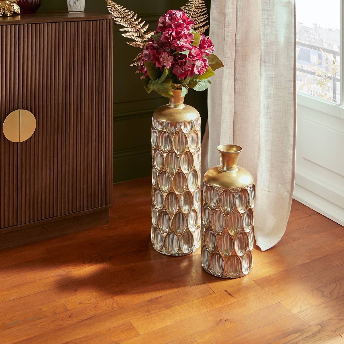 Vase "Belli" Gold, H.60 cm