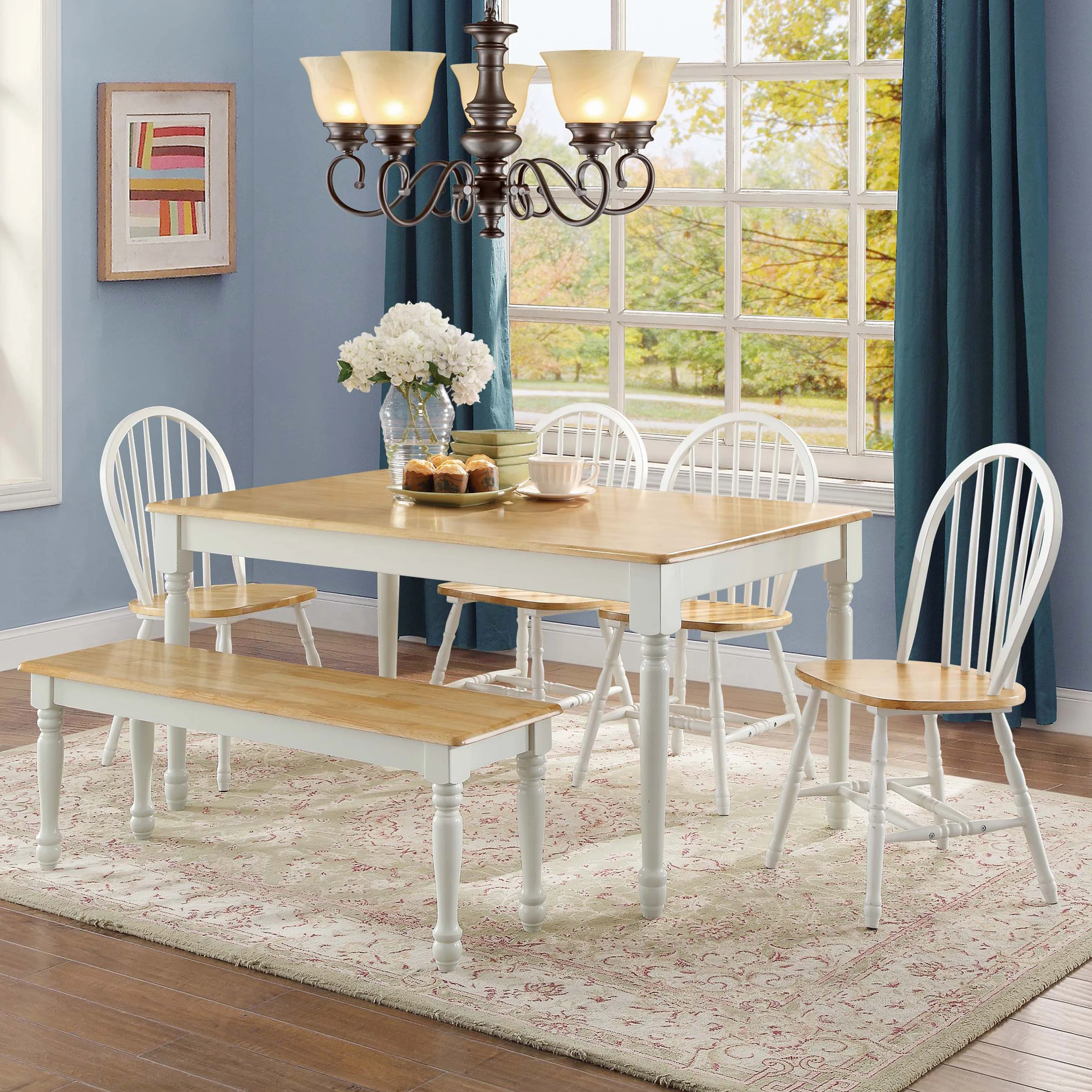 Better Homes and Gardens Autumn Lane Farmhouse Dining Table, Multiple Finishes - Image 9