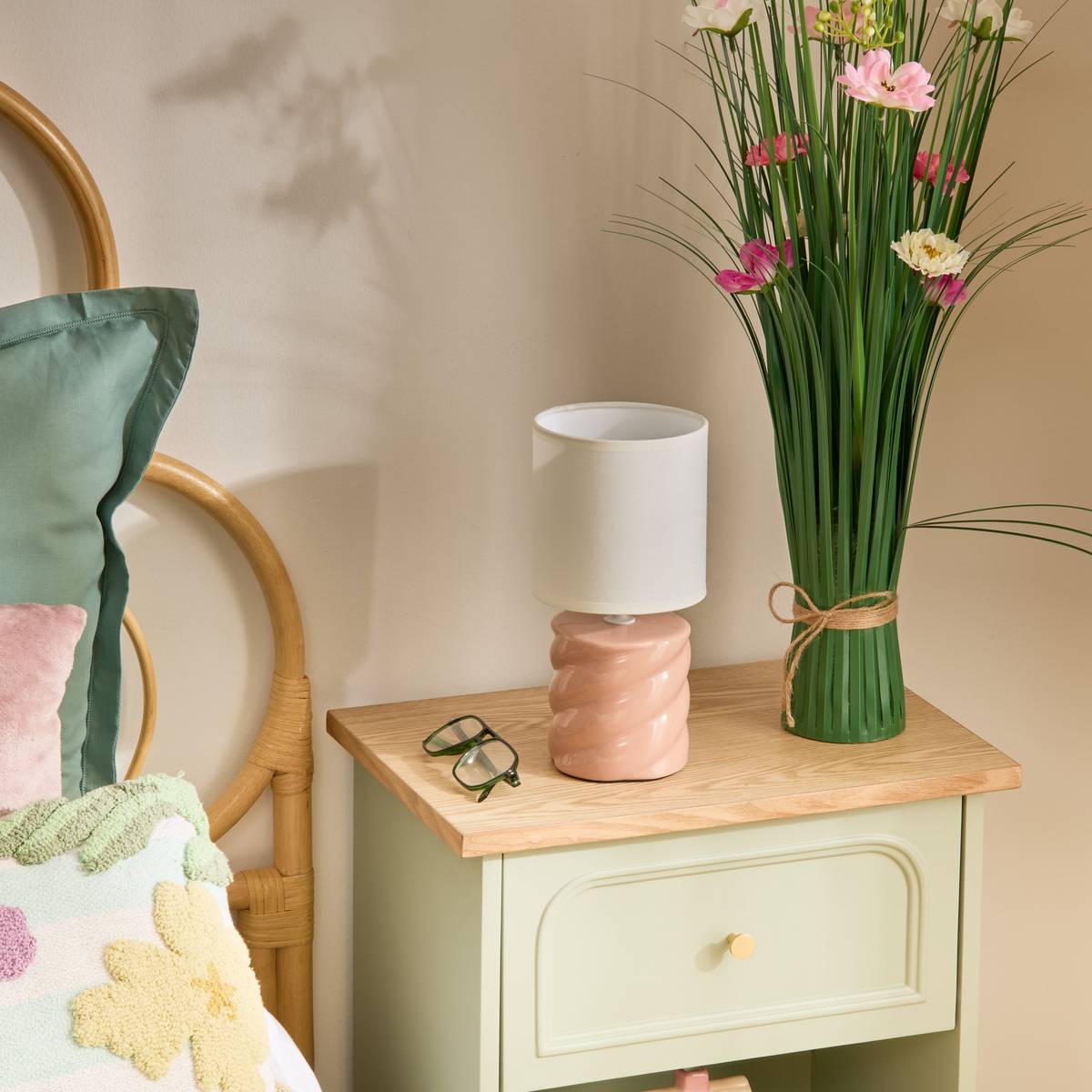 Lamp "Noly" Peach, H.27 cm