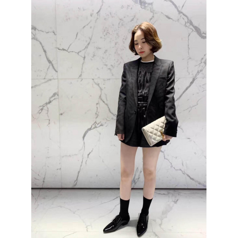 Replica Saint Laurent Becky Chain Wallet In Quilted Lambskin 585031