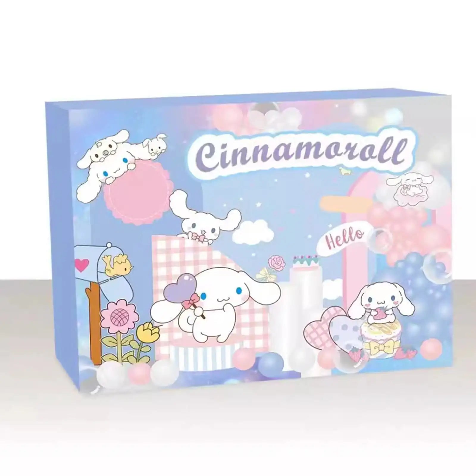 Kawaii Cinnamoroll Adventskalender met Sleutelhangers – Schattige Anime Figuren voor Kinderen, Perfect voor de Feestdagen