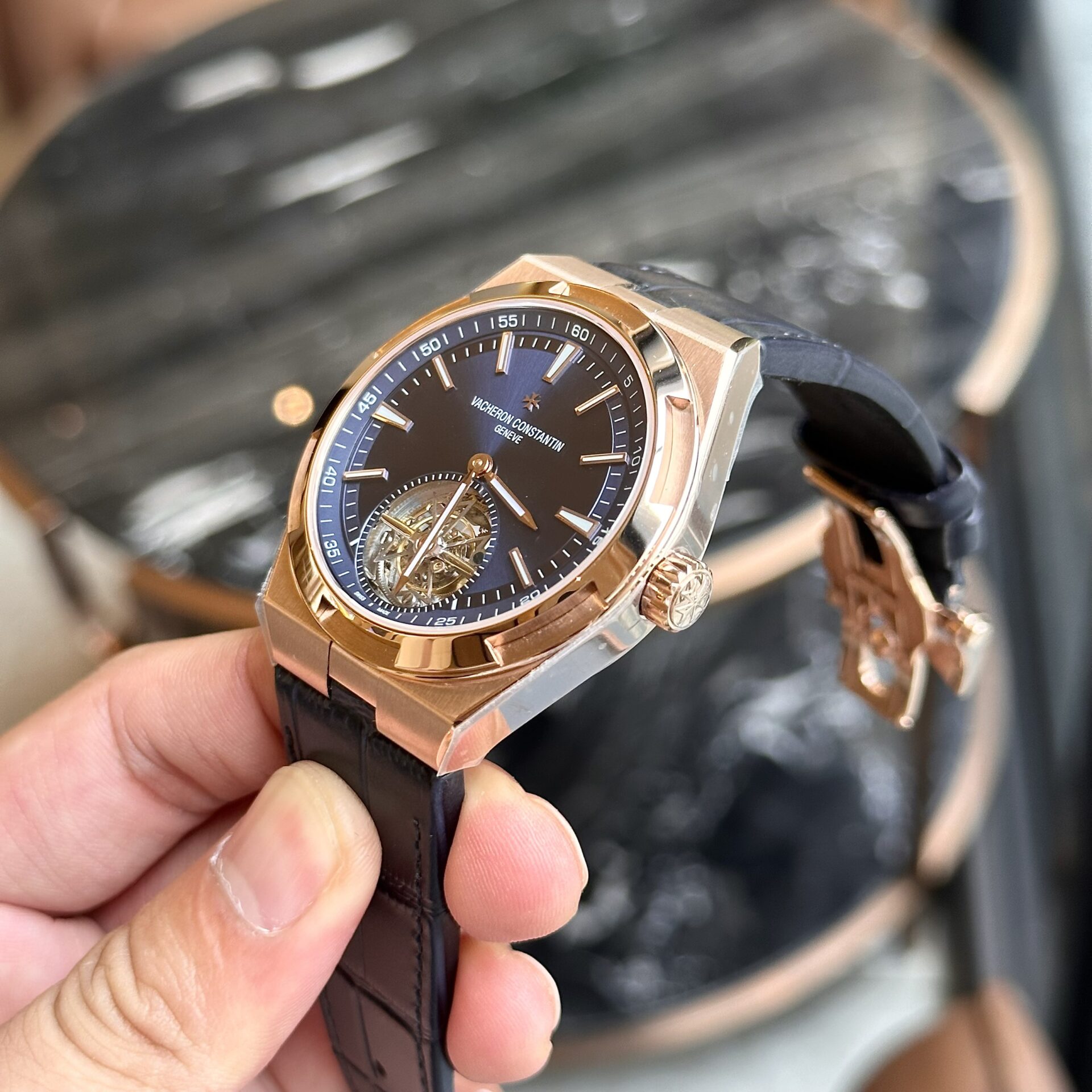 Vacheron Constantin Overseas 6000V Tourbillon Rose Gold Replica 11 Watch 42.5mm - Top club