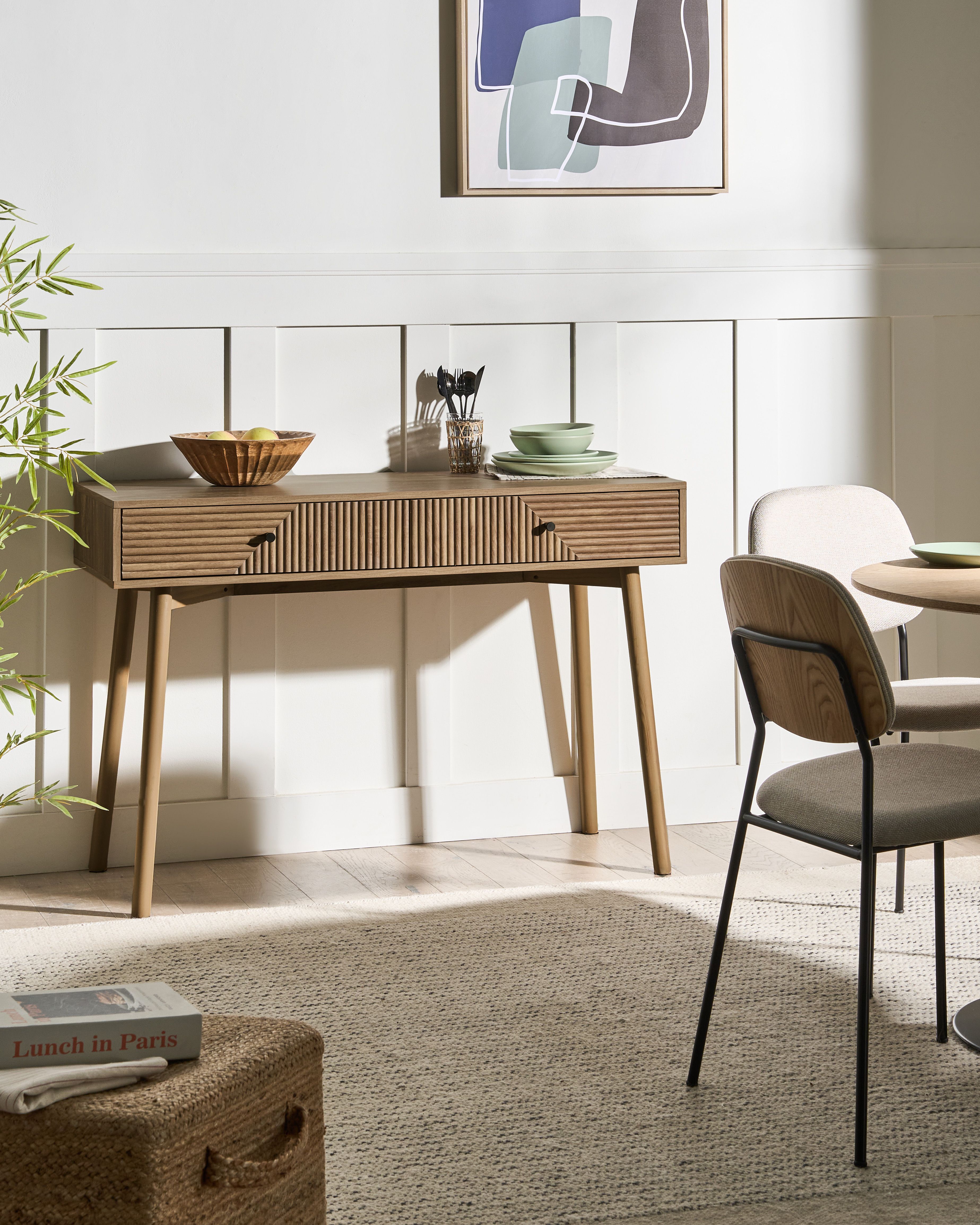 Console Table RONGE Light Brown