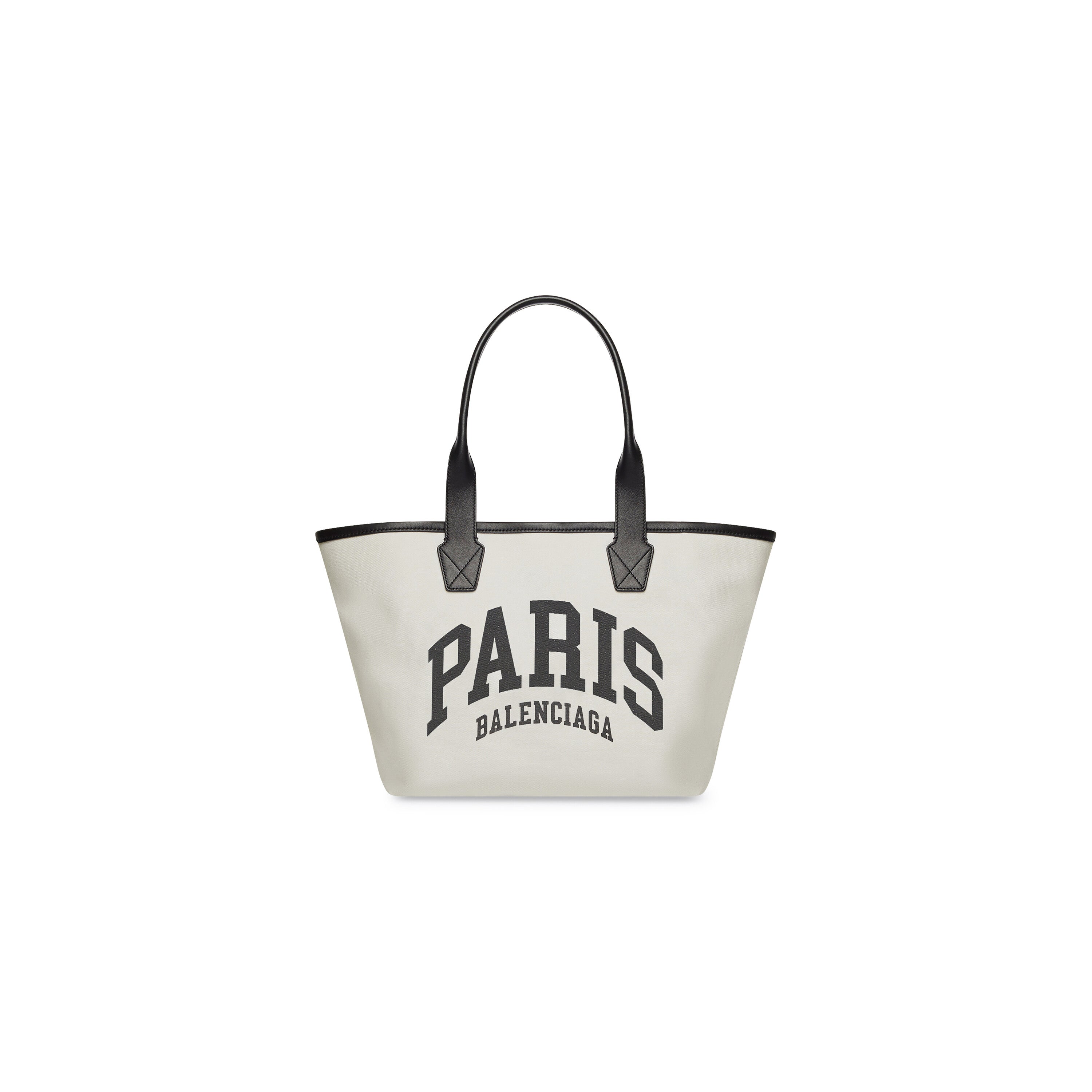 WOMEN'S CITIES PARIS JUMBO SMALL TOTE BAG IN BEIGE - Replicaclubs