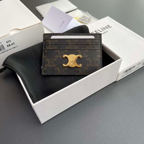 CELINE TRIOMPHE logo printed card holder