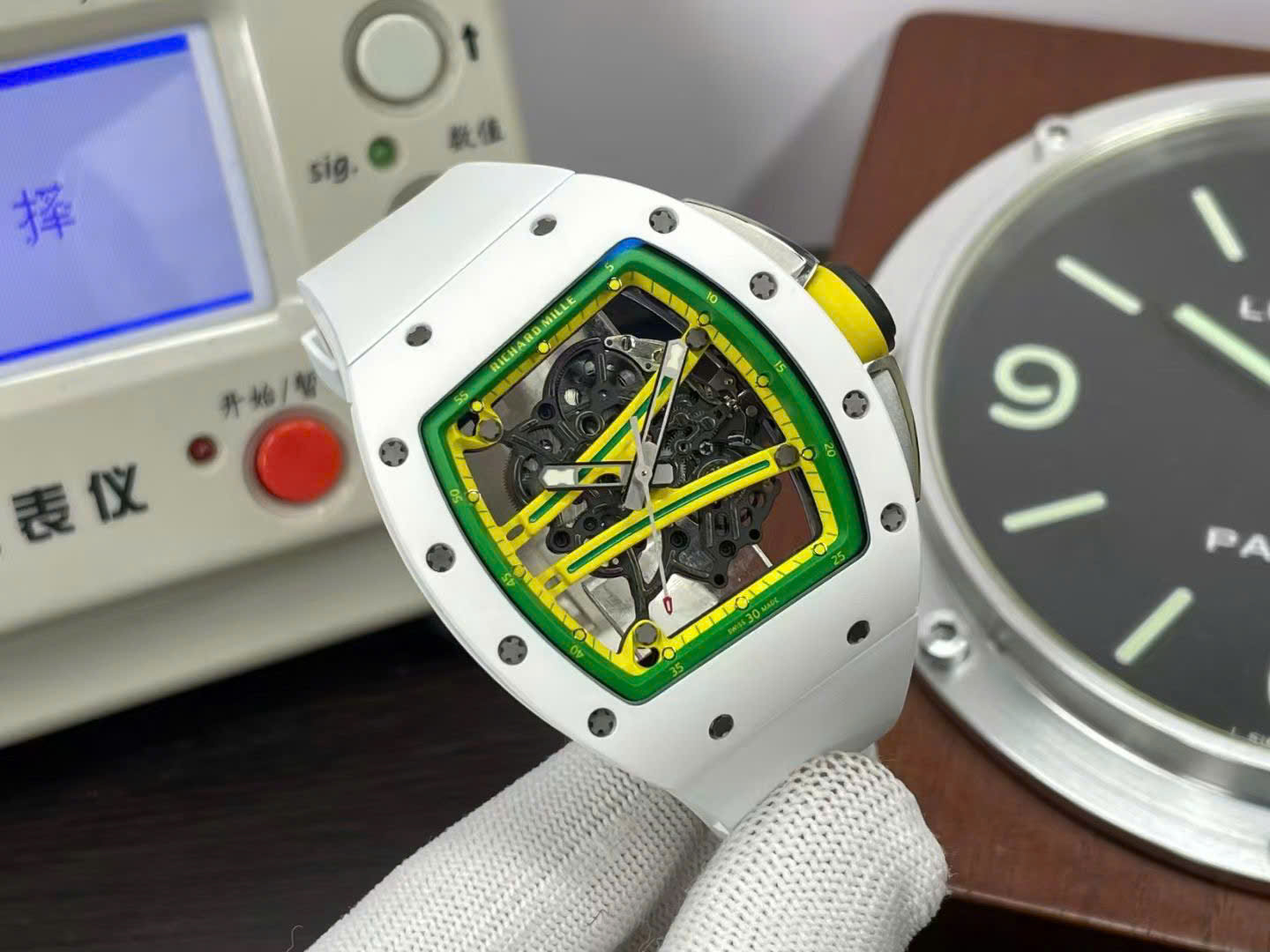 Richard Mille High End Watch Replicas RM61-01 Yohan Blake White Ceramic ZF Factory 43x50mm - Elite Watch Atelier