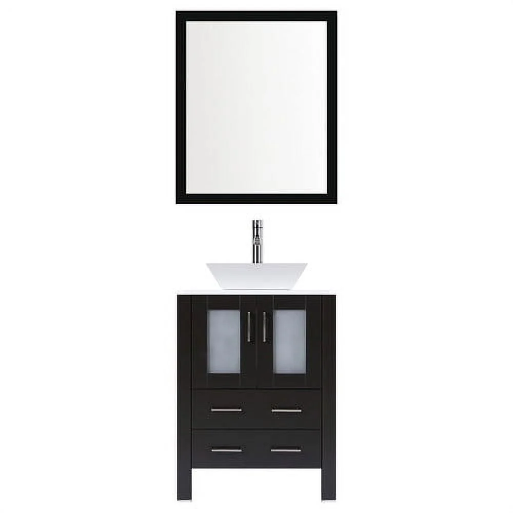 LessCare Modern 30'' Single Bathroom Vanity Set with Mirror
