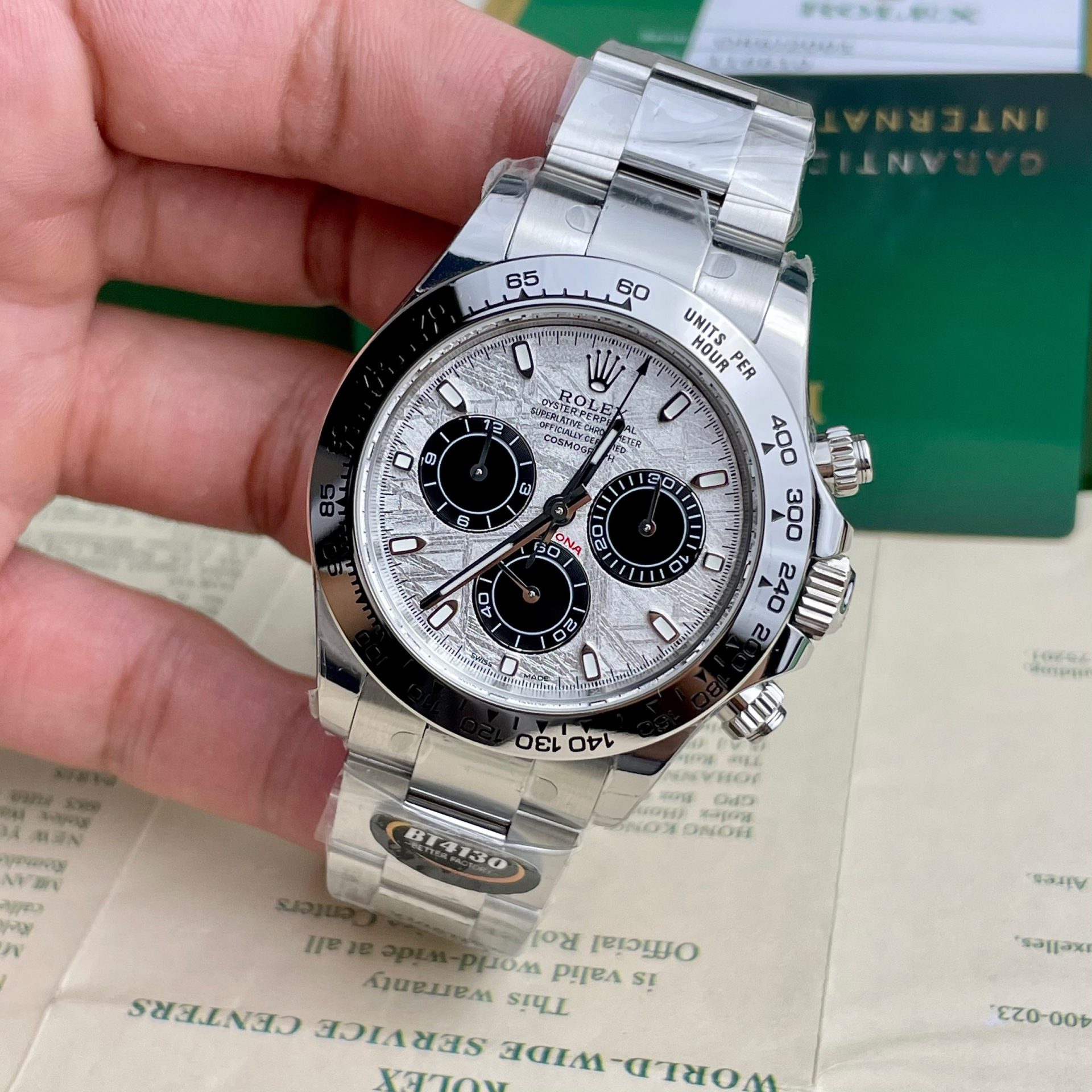 Rolex Best Replica Watch Daytona 116509 Meteorite Dial BT Factory 40mm - Elite Watch Atelier