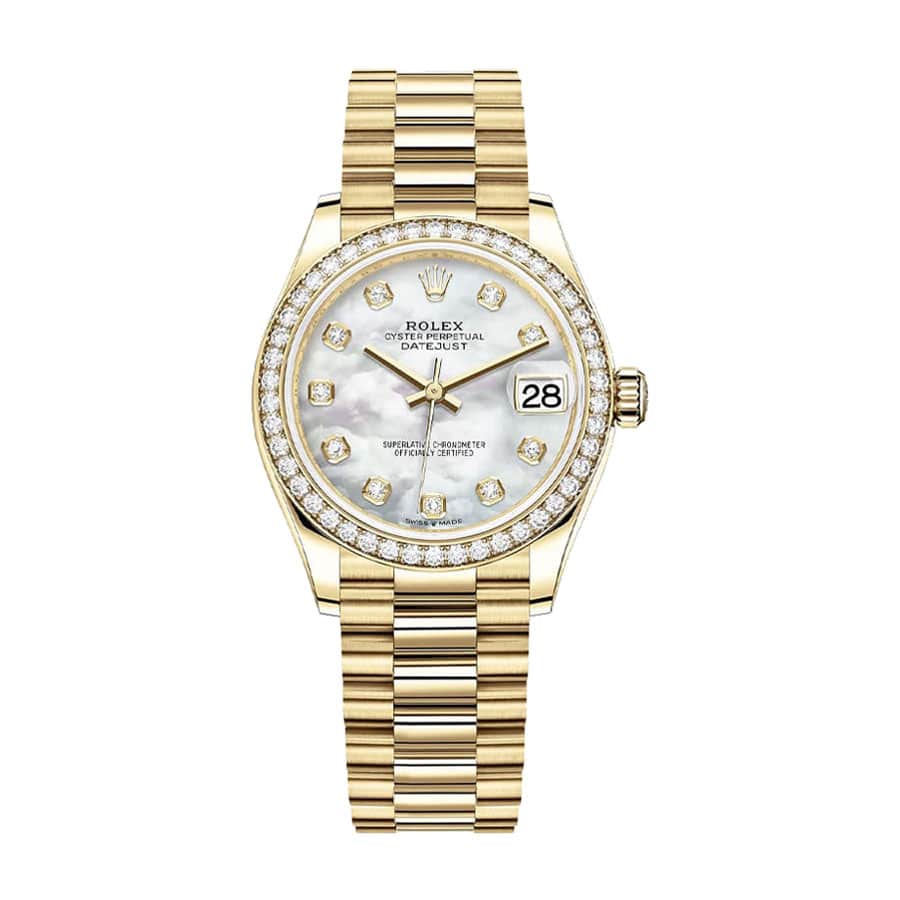 Rolex Datejust 178288 Gold Mother Of Pearl Dial Replica - Elite Watch Atelier