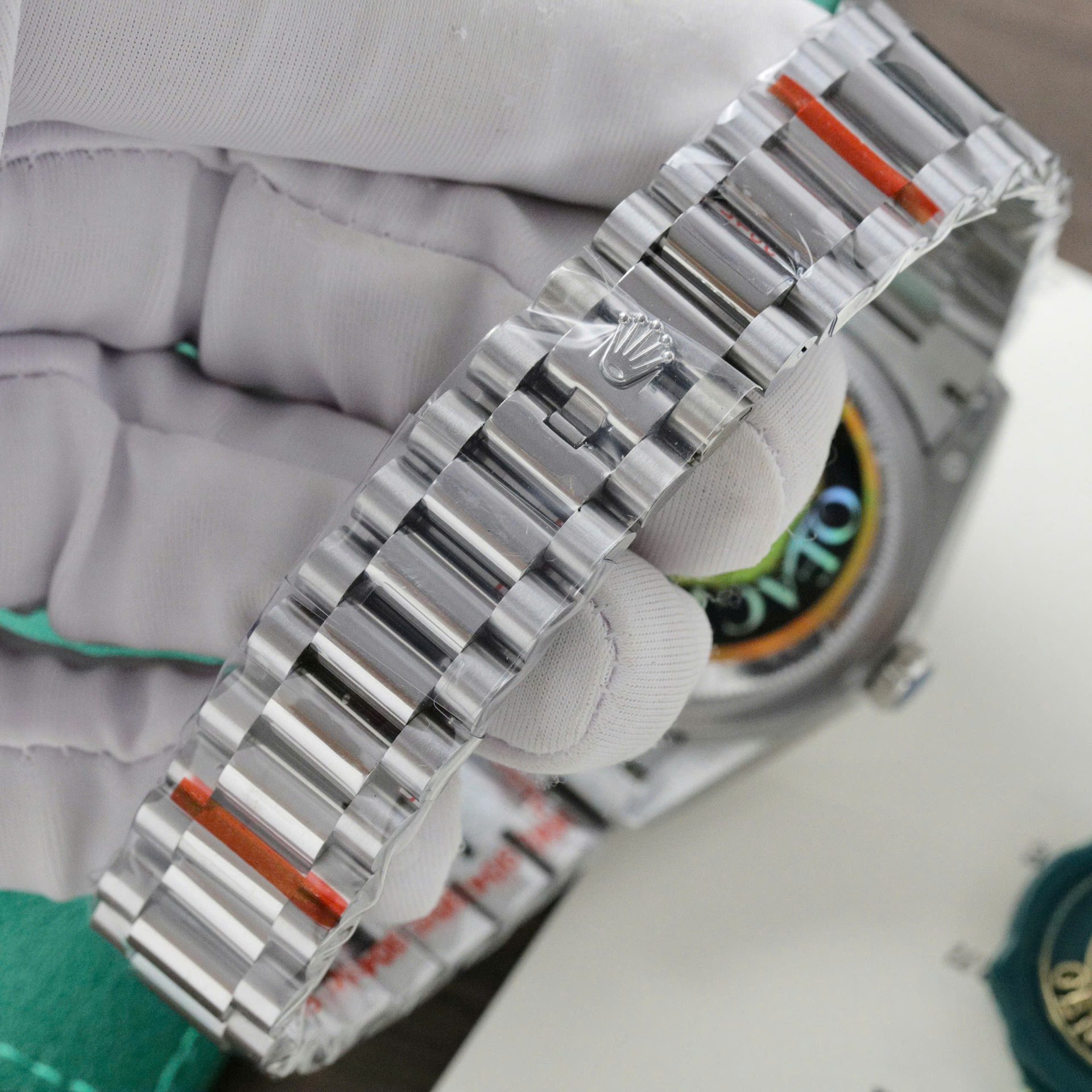 Rolex Day-Date 128236 Pink Dial Replica Watch Weight 158 Grams QF Factory 36mm - Elite Watch Atelier