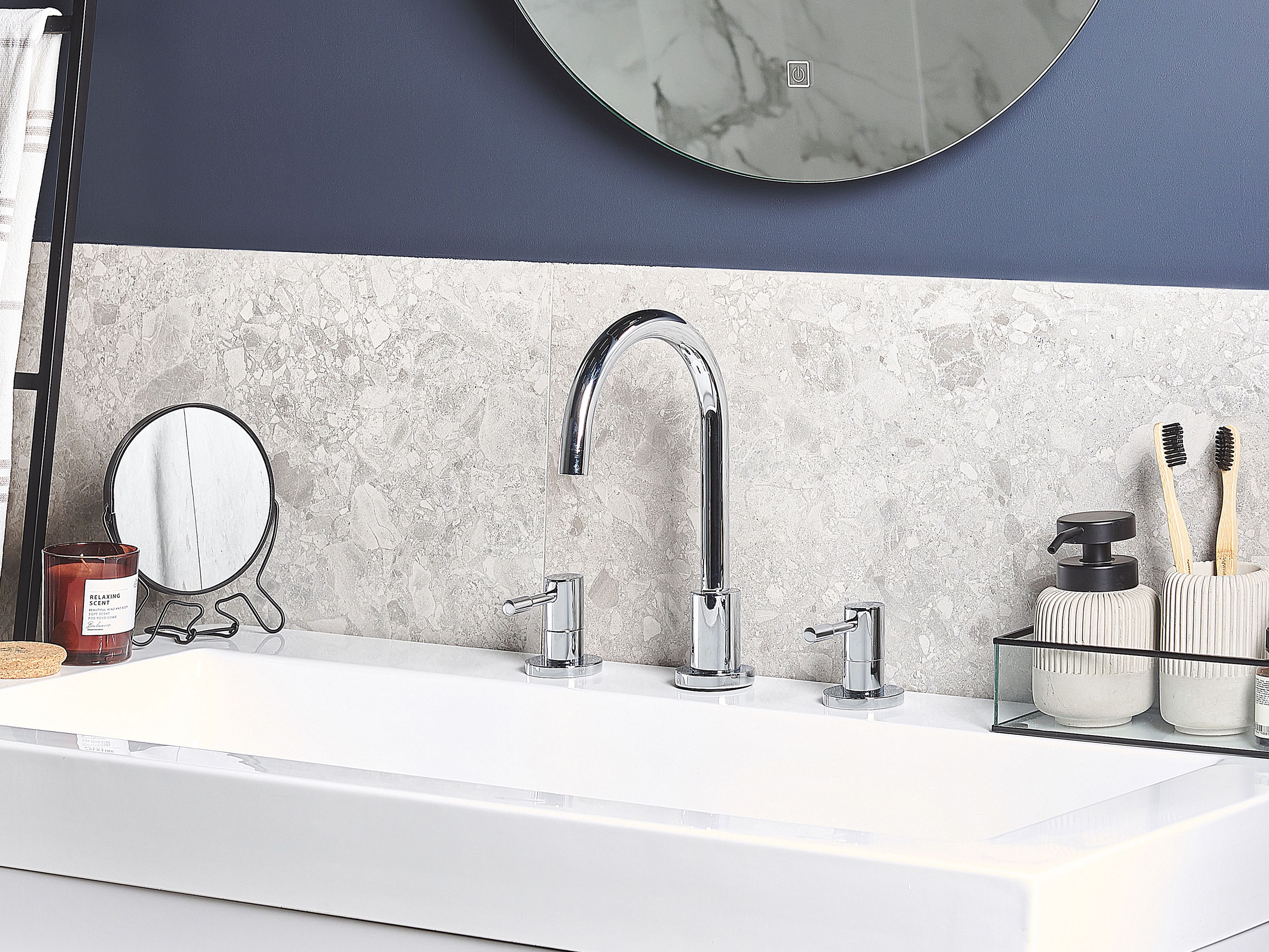 Basin Mixer Tap SIPI Brass Silver