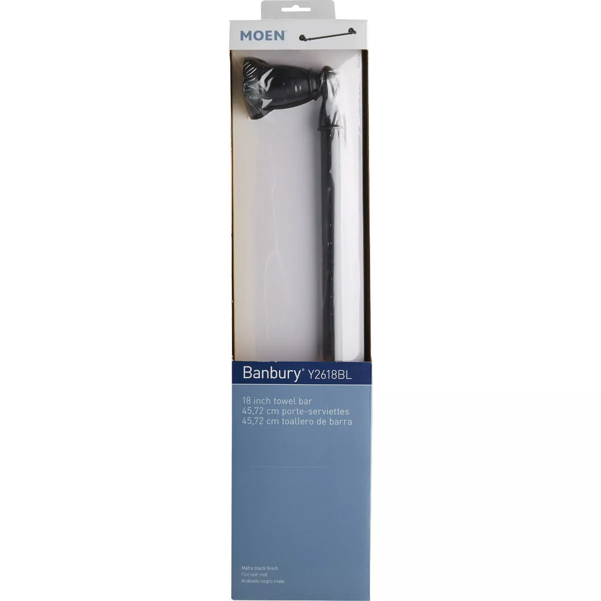 Moen Banbury 18 In. Towel Bar, Matte Black