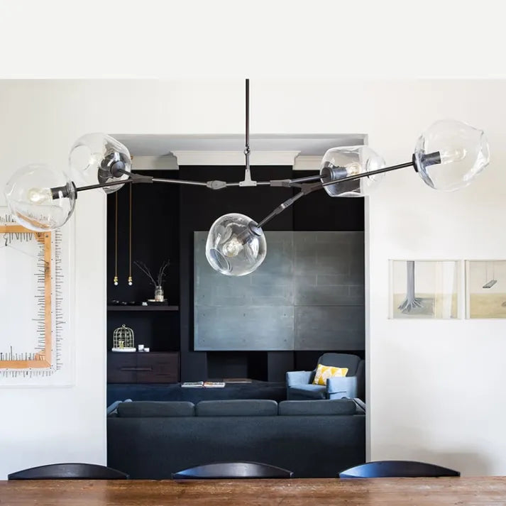 Sputnik Hanglamp met Glazen Bubbels - moderne uitstraling - unieke bubbels - sfeervolle verlichting -