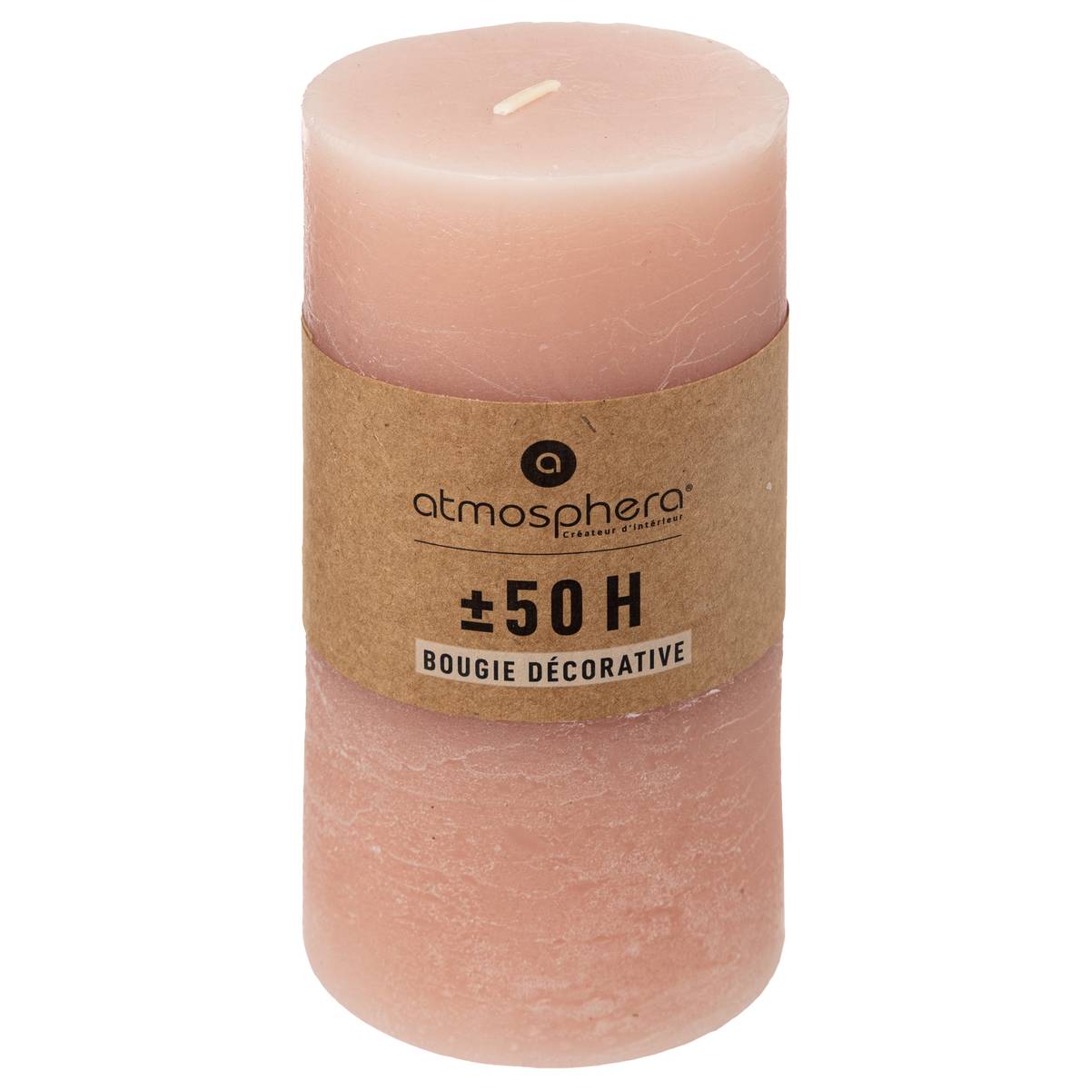 Rustic candle Light pink, 445g