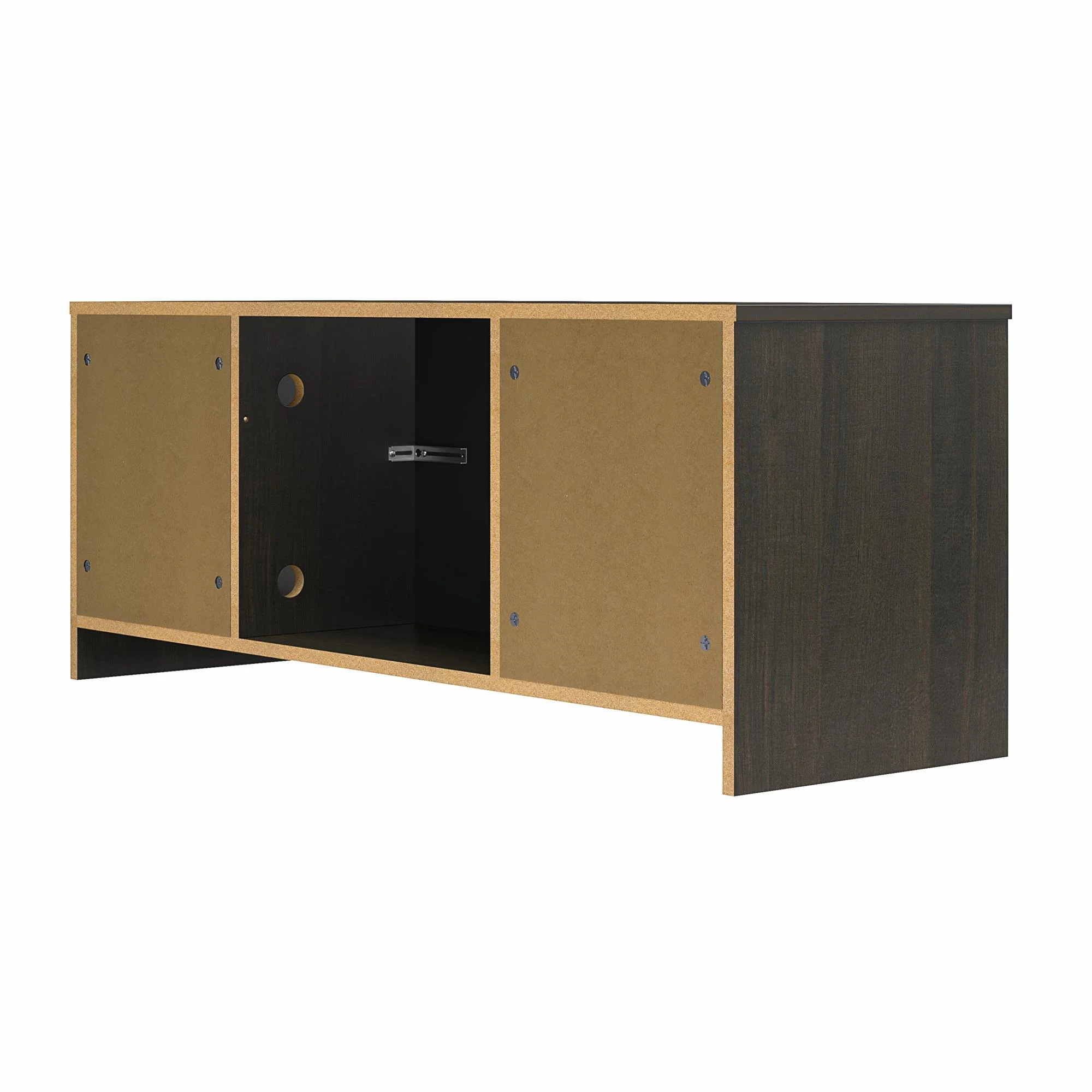 Mainstays Fireplace TV Stand, for TVs up to 55", Black Oak - Image 44