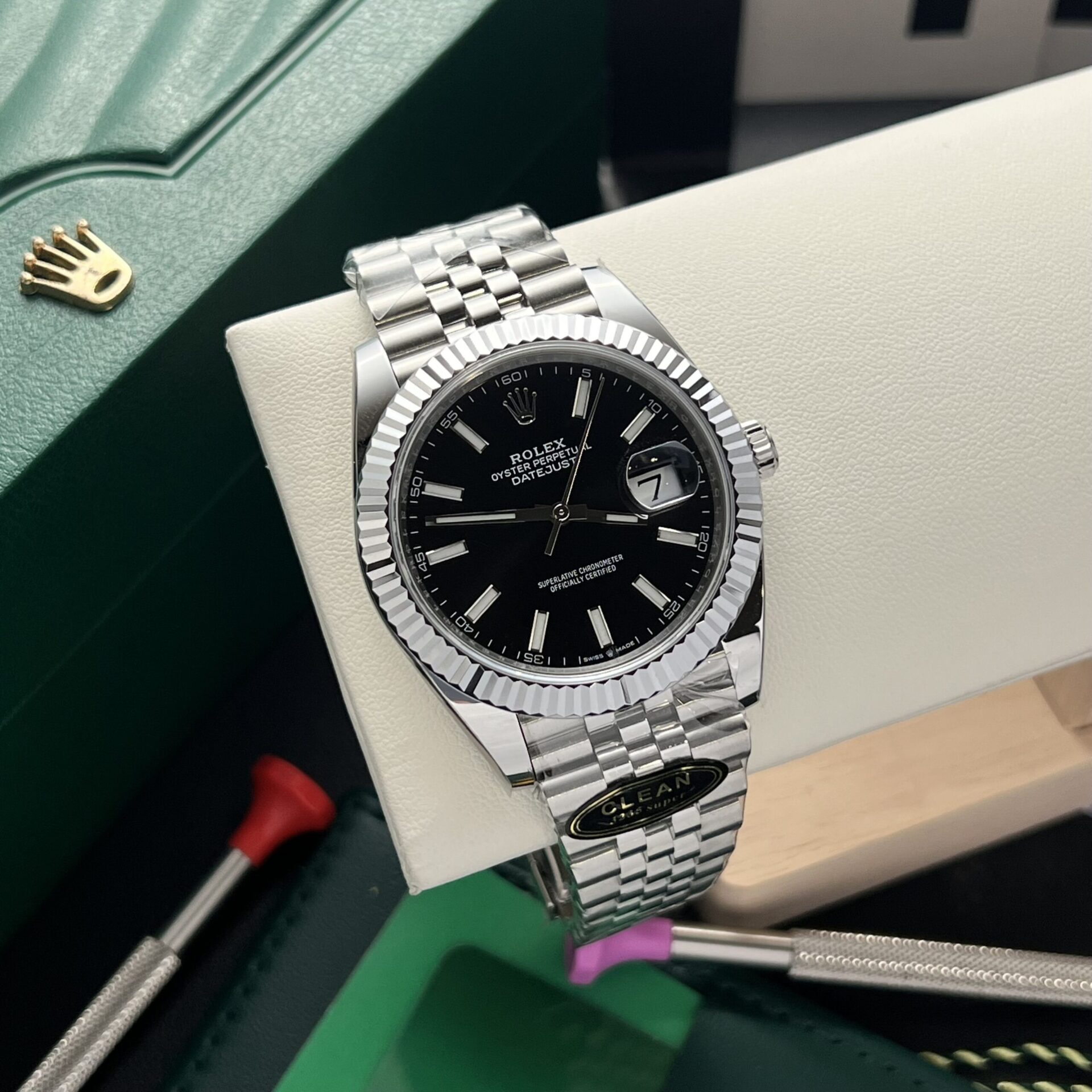 Rolex Replica Watches Datejust 126334 Black Dial Clean Factory 41mm - Elite Watch Atelier
