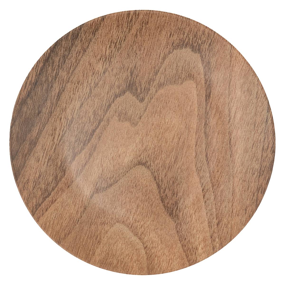 Flat plate "Bois Mood" D.25.3 cm, Brown