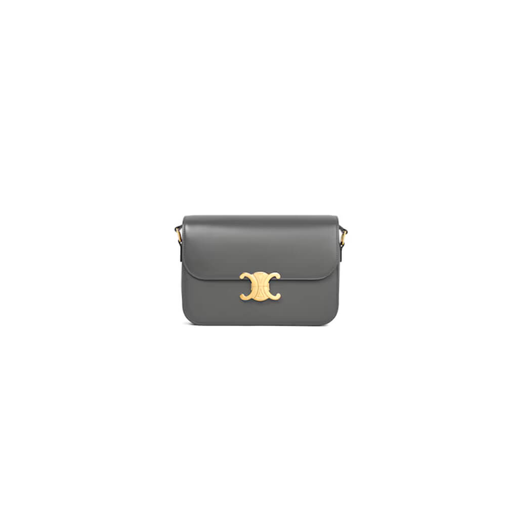 CELINE CLASSIQUE TRIOMPHE BAG in shiny calfskin(HIGH-END GRADE)1:1High-quality replica