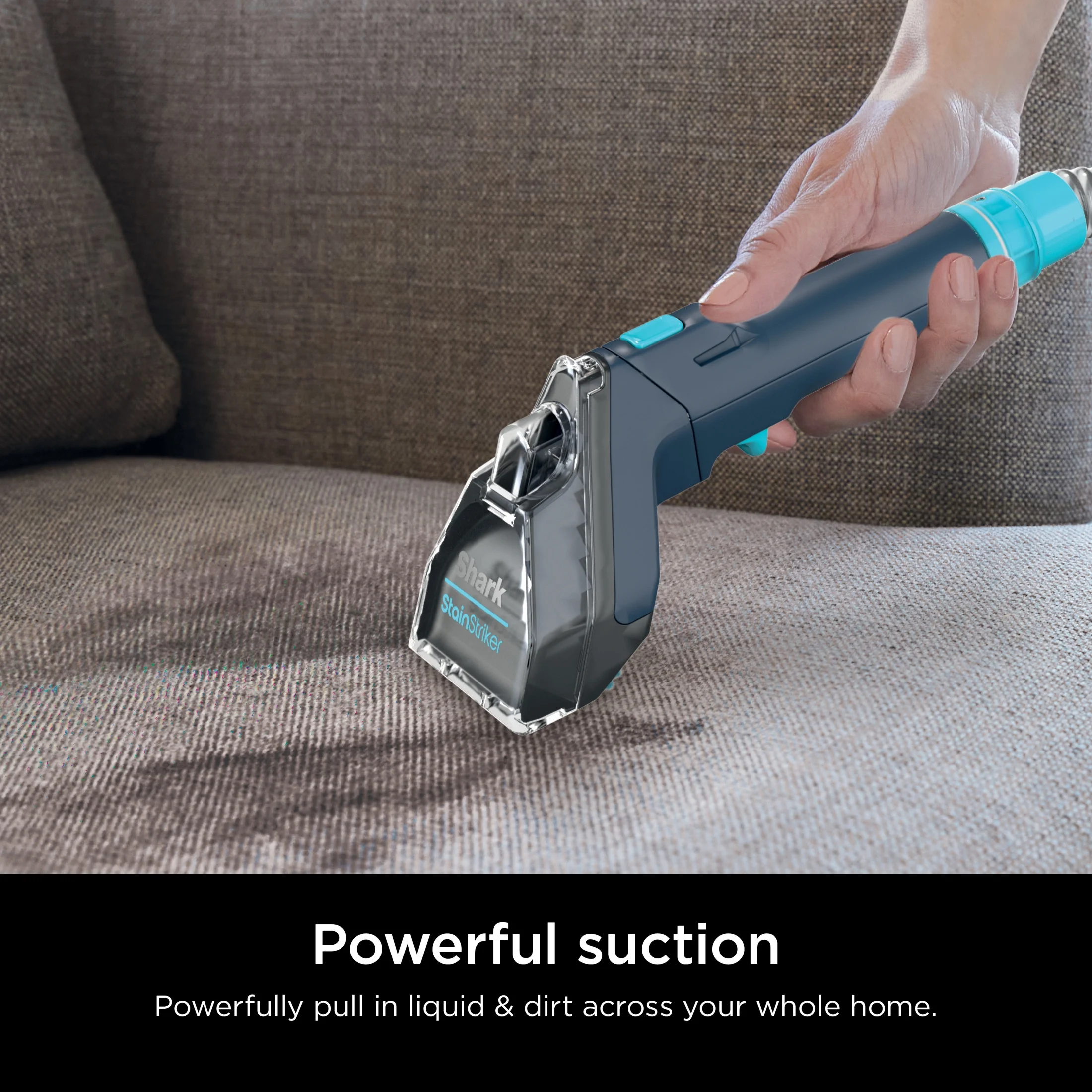 Shark StainStriker Carpet and Upholstery Cleaner, Portable with 2 Tools, 6oz Deep Clean Pro Formula and 12oz OXY Multiplier Formula, PX200 Navy/White - Image 5