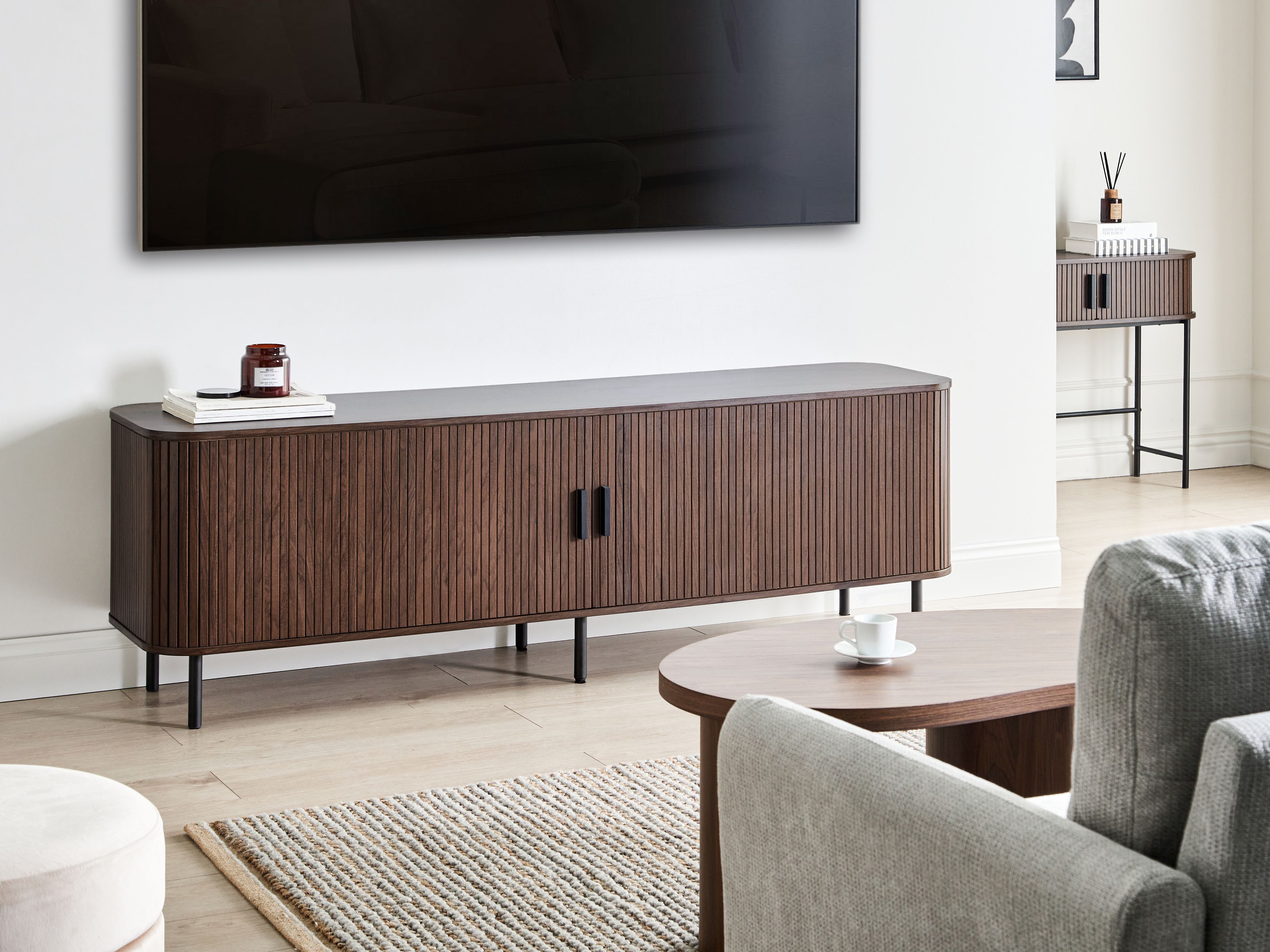 TV Stand BRADLEY Dark Brown