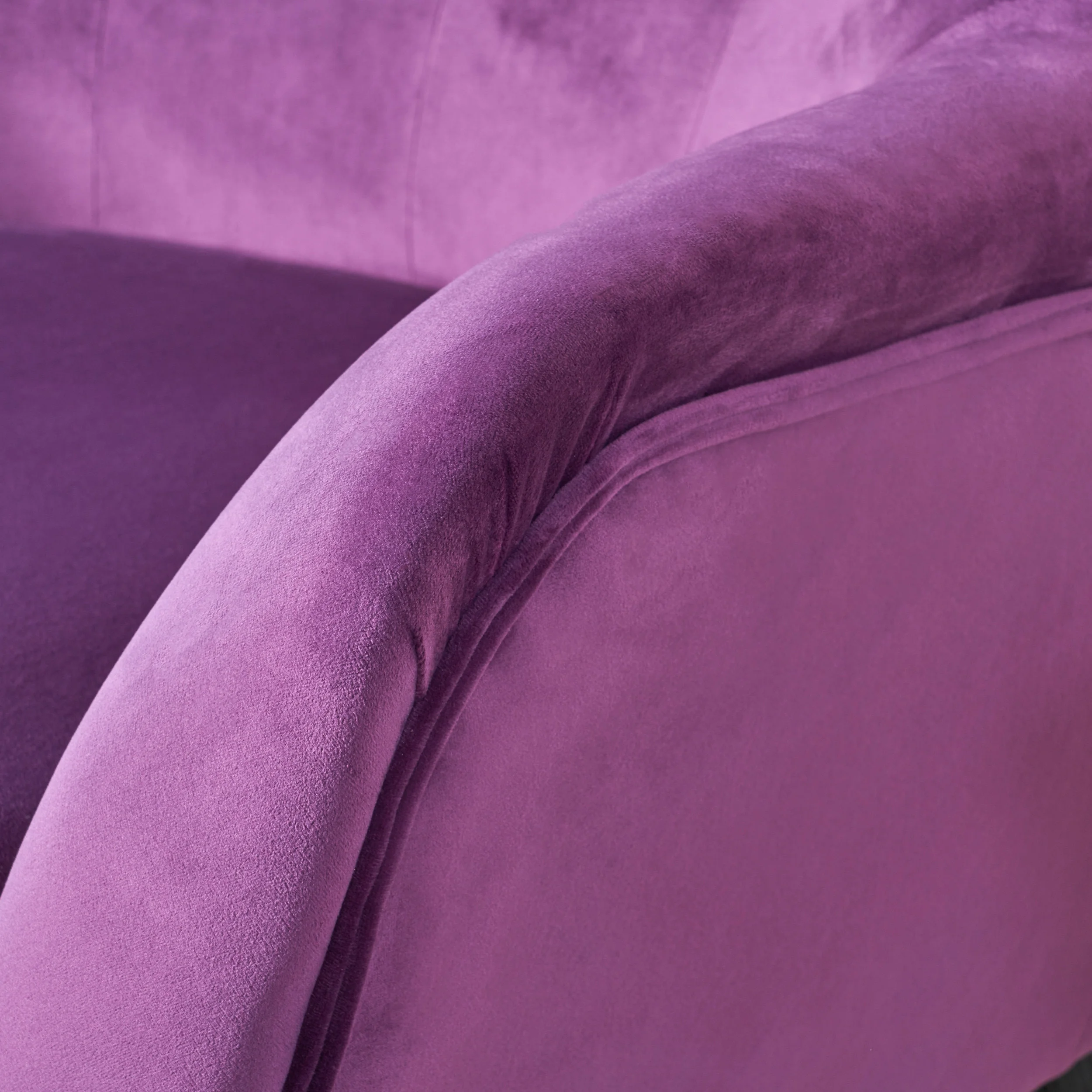 Noble House Simon Velvet Wingback Chair, Purple - Image 9