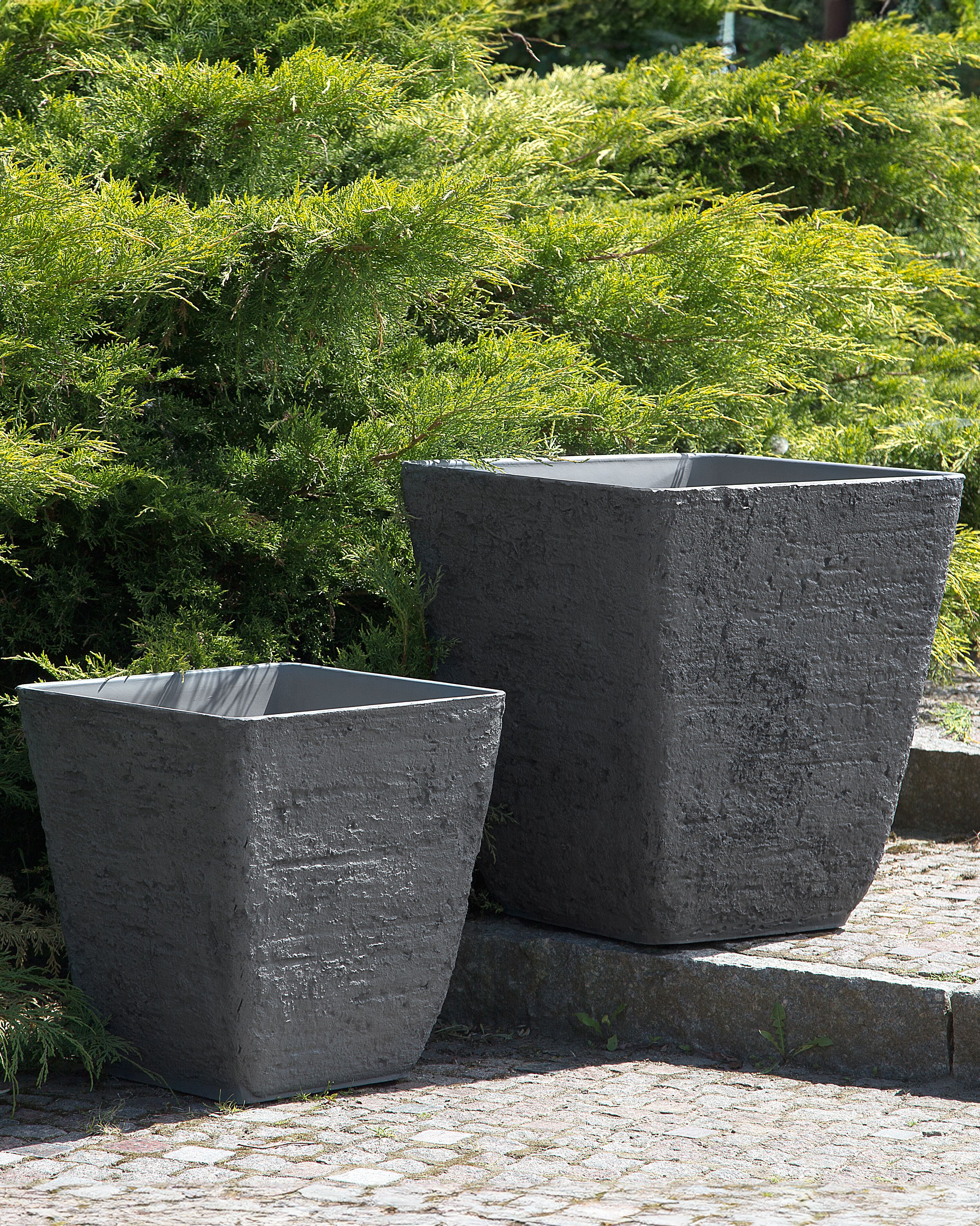 Plant Pot DELOS 39 cm Grey
