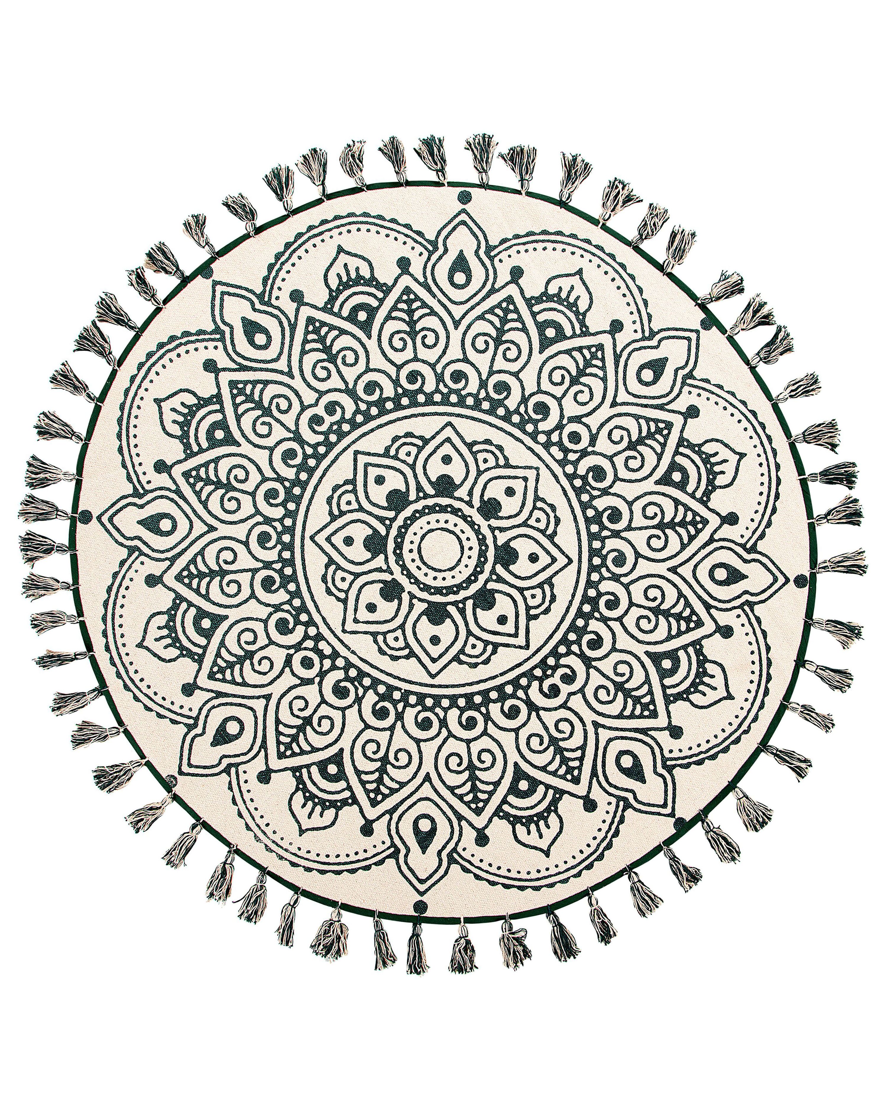 Rug IRICE Green ø 120 cm Cotton
