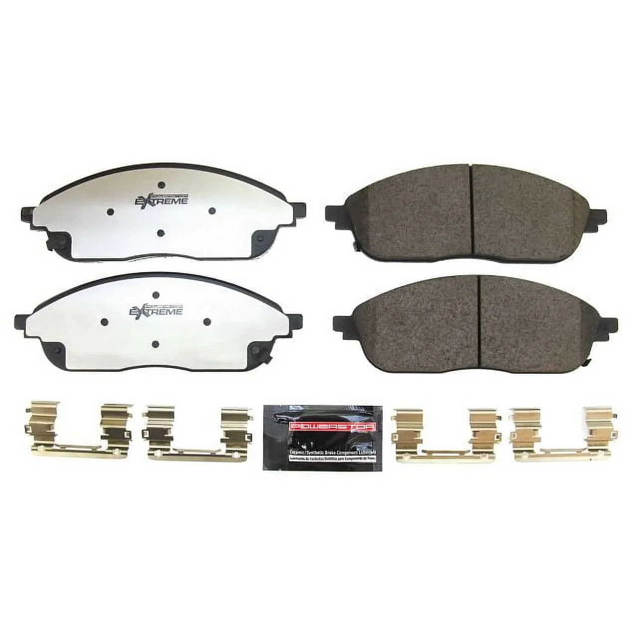 Power Stop Front Z36 Truck and Tow Carbon-Fiber Ceramic Brake Pads with Hardware Z36-2436