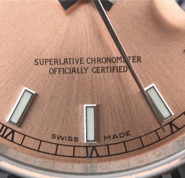 Replica Rolex DateJust 36mm SS 116234 ARF Pink Dial Stick Markers 904L SS Oyster Bracelet SA3135 - Elite Watch Atelier