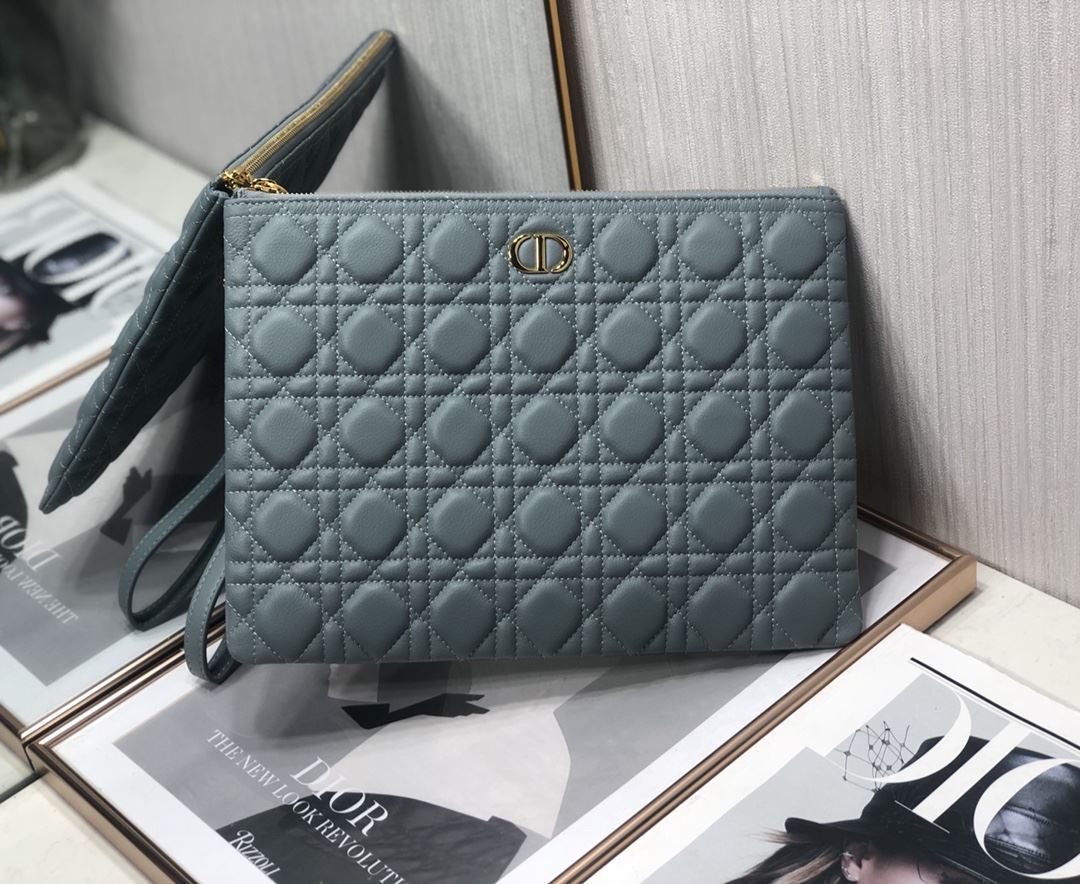 Lagre Dior Caro Daily Pouch Pink/Black/Blue/Brown For Women‎ 12in/30cm CD S5086UWHC_M81P1:1High-quality replica