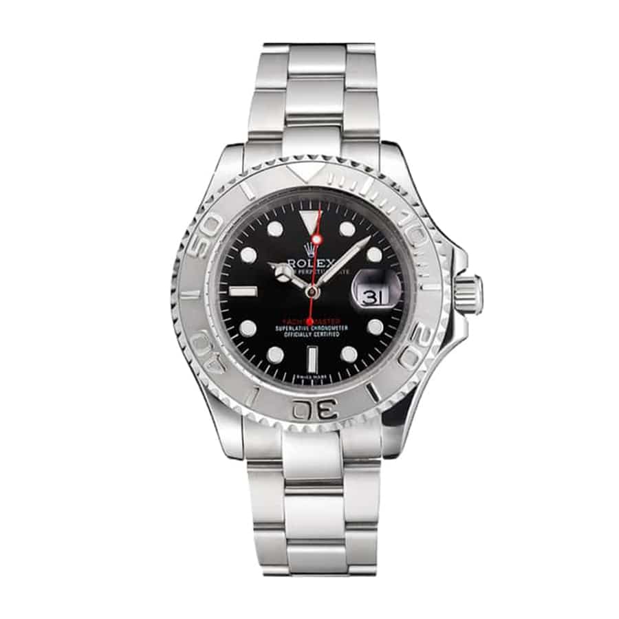 Rolex Yacht-Master 116622 Stainless Steel Dark Rhodium Dial Replica - Elite Watch Atelier