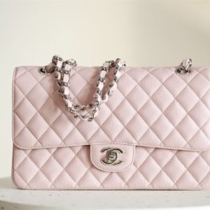 Chanel Classic Medium Blue Lambskin Rainbow Hardware – CB031