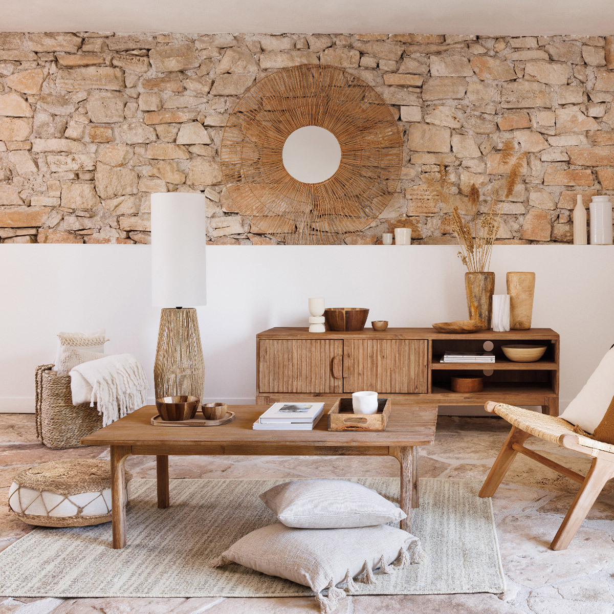 Cushion "Gypsy" Beige, 50x50 cm