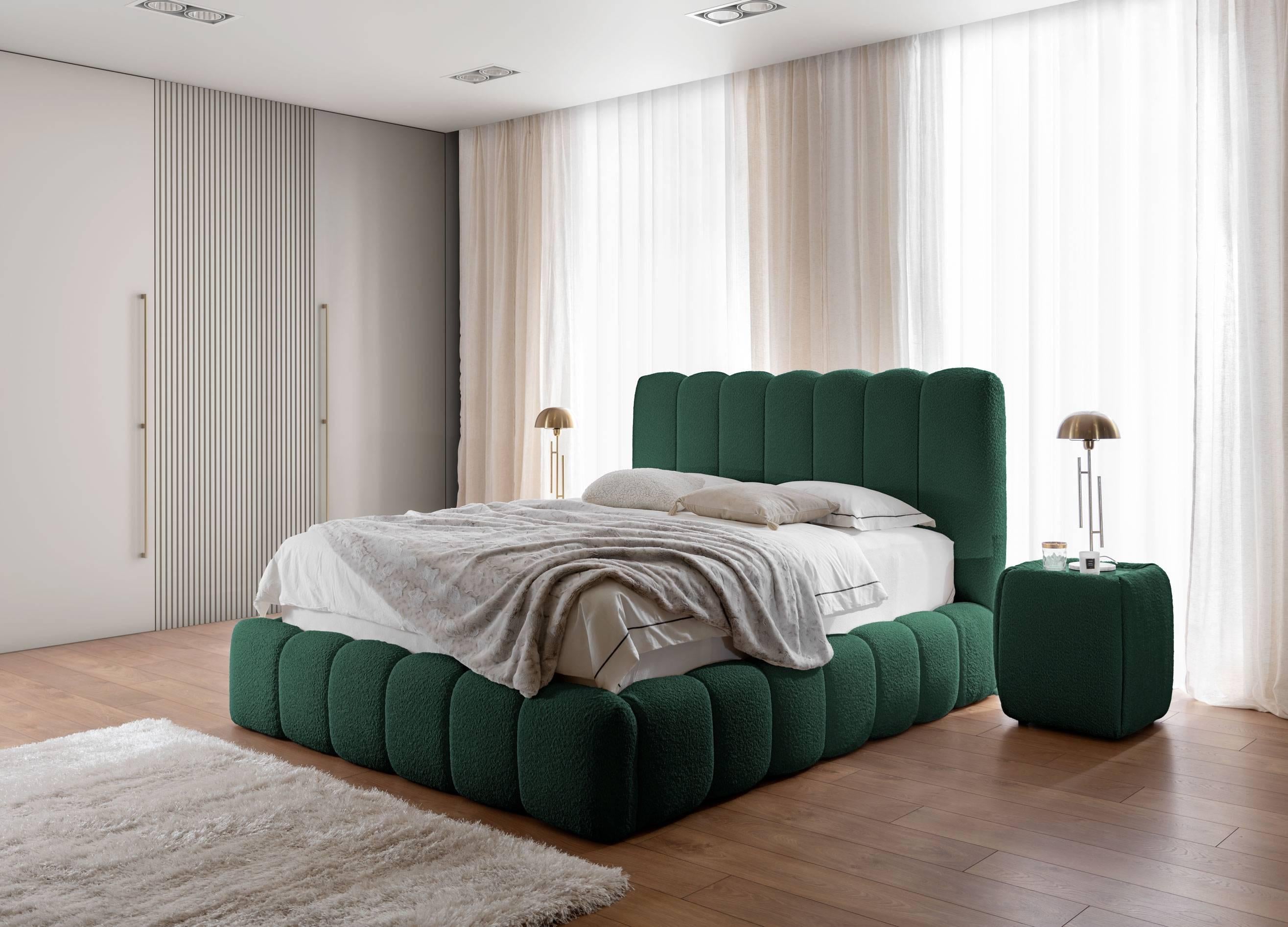 Blokker Dawn Bedframe met Opbergruimte - 180 x 200 cm - Groen