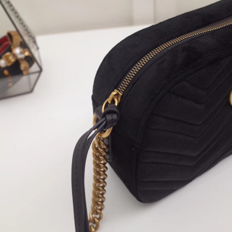Replica Gucci Gg Marmont Velvet Small Shoulder Bag 4476321:1High-quality replica