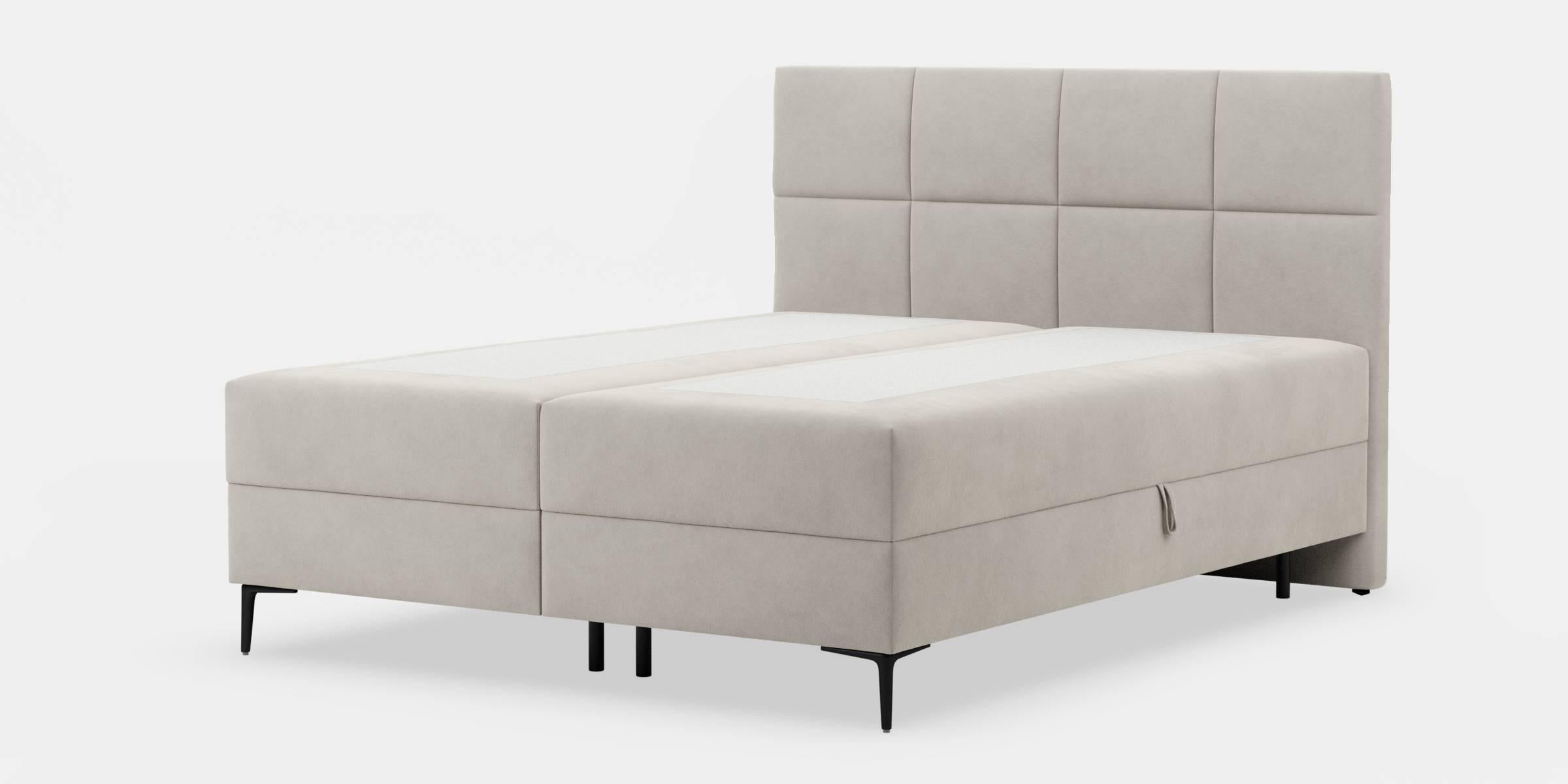 Blokker Novae Boxspring met Opbergruimte 180 x 200 cm - Beige / Zwart