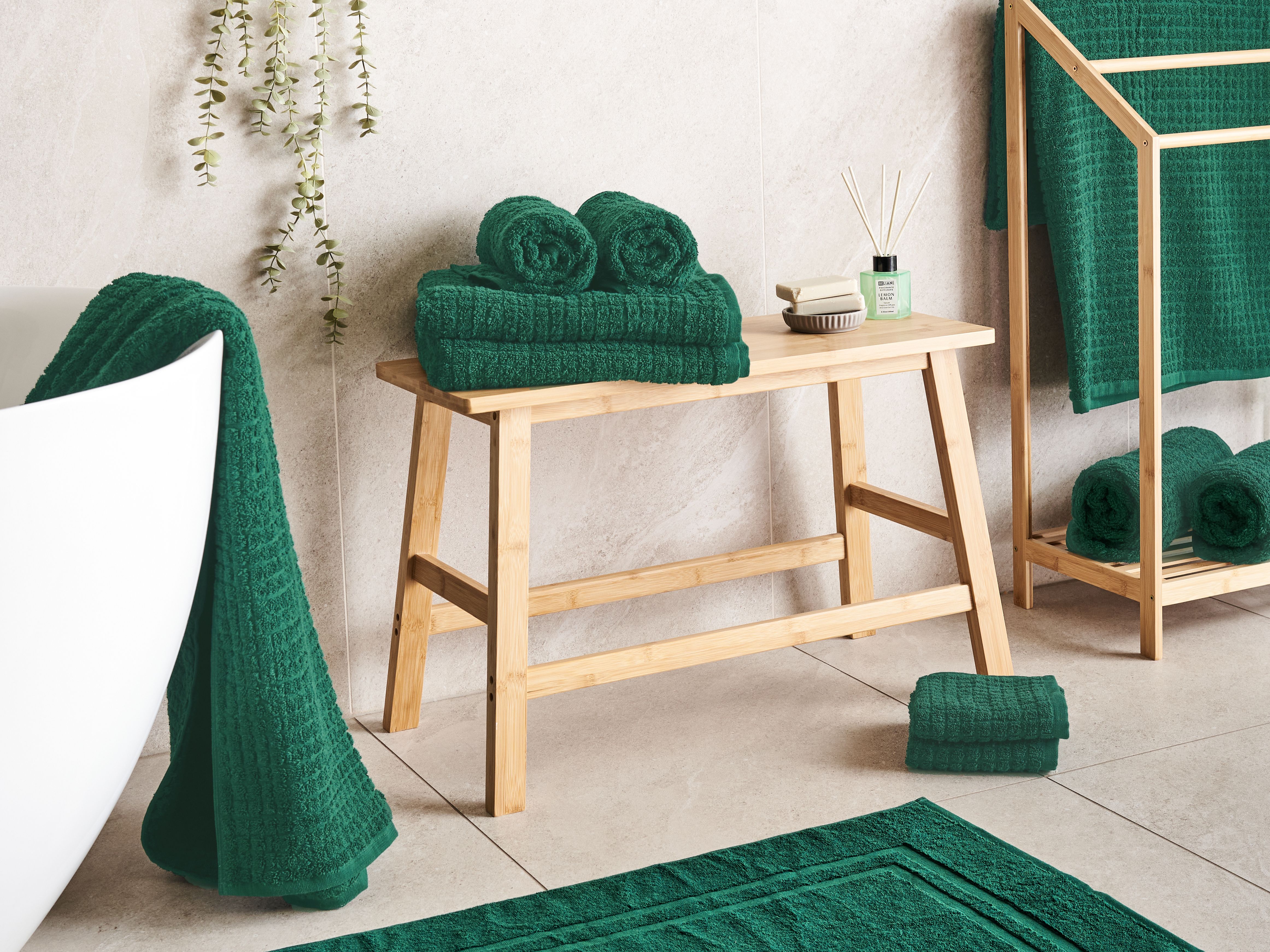 Set of 11 Towels ATAI Cotton Green