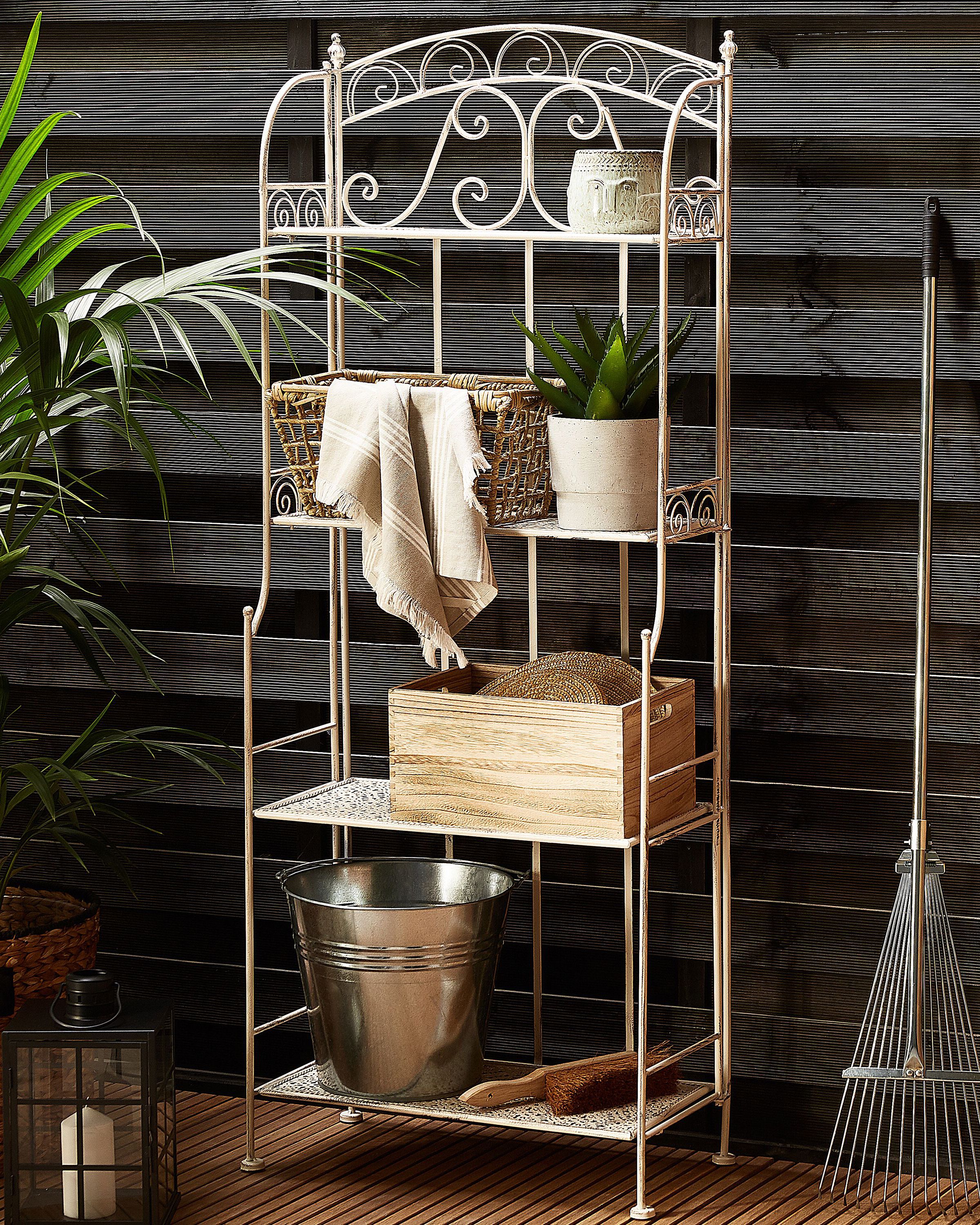Shelving Unit PADUA Metal 61 cm 32 cm White