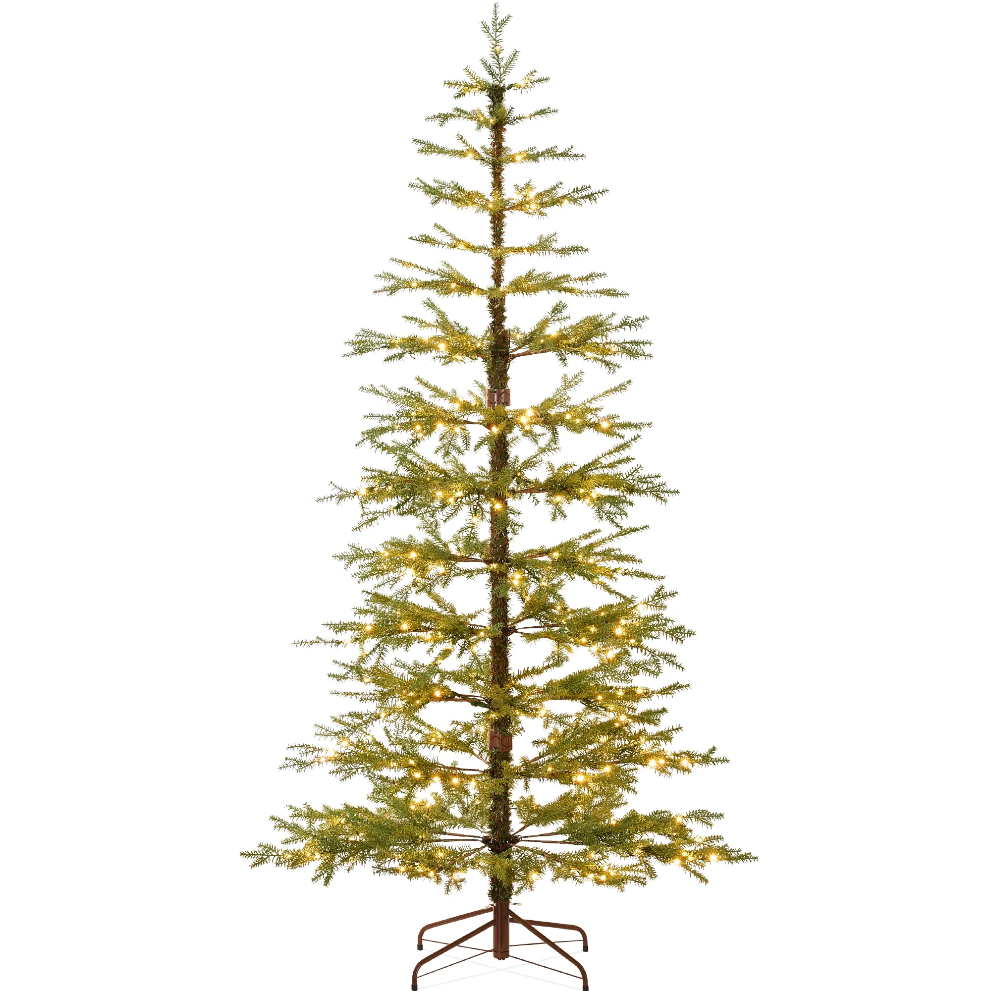 Best Choice Products 4.5ft Pre-Lit Sparse Christmas Tree w/ 100 2-in-1 LED Lights, Cordless Connection, Metal Stand - Image 2