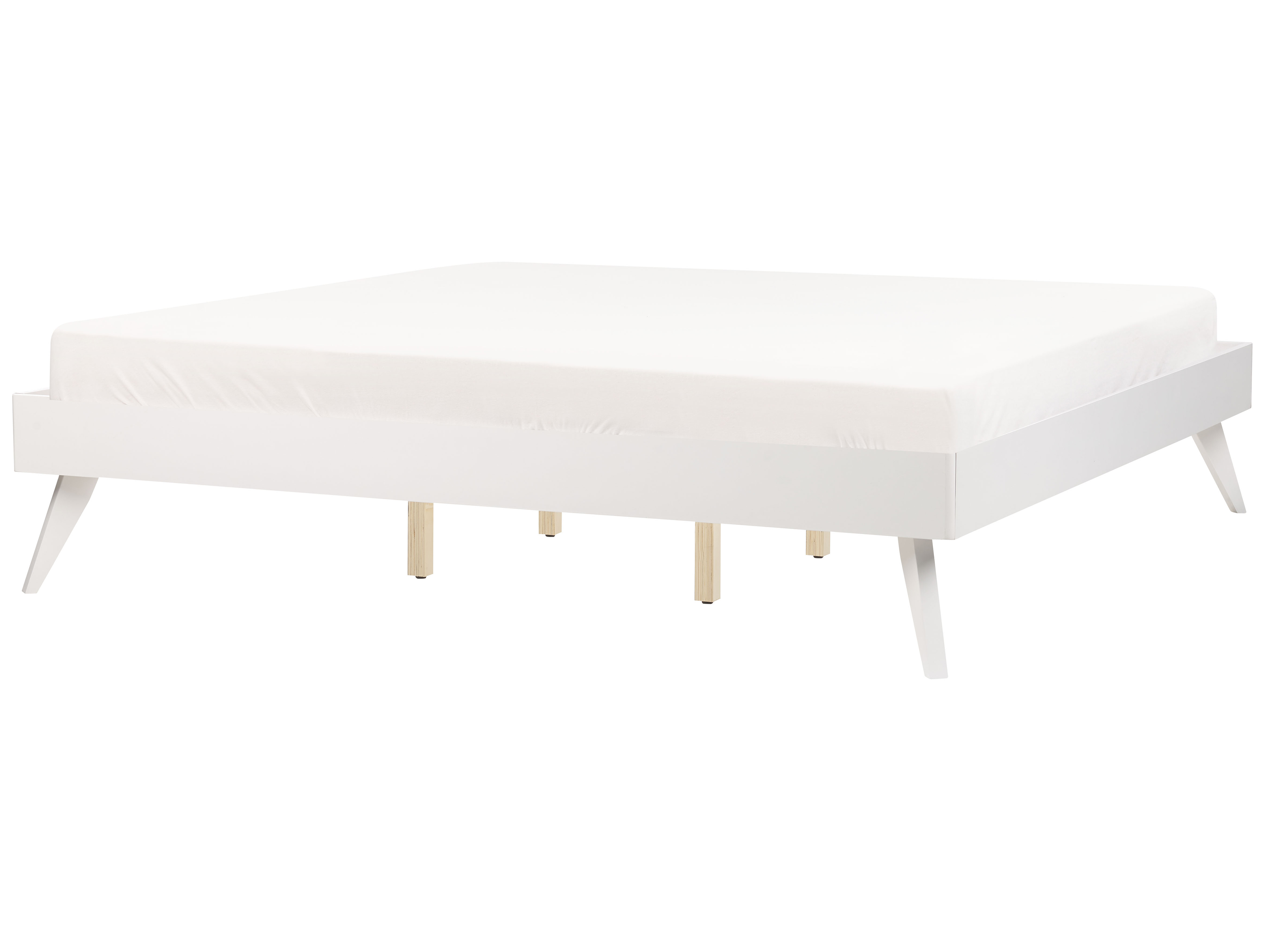 Bed without Headboard BERRIC 180 x 200 cm (EU Super King) White