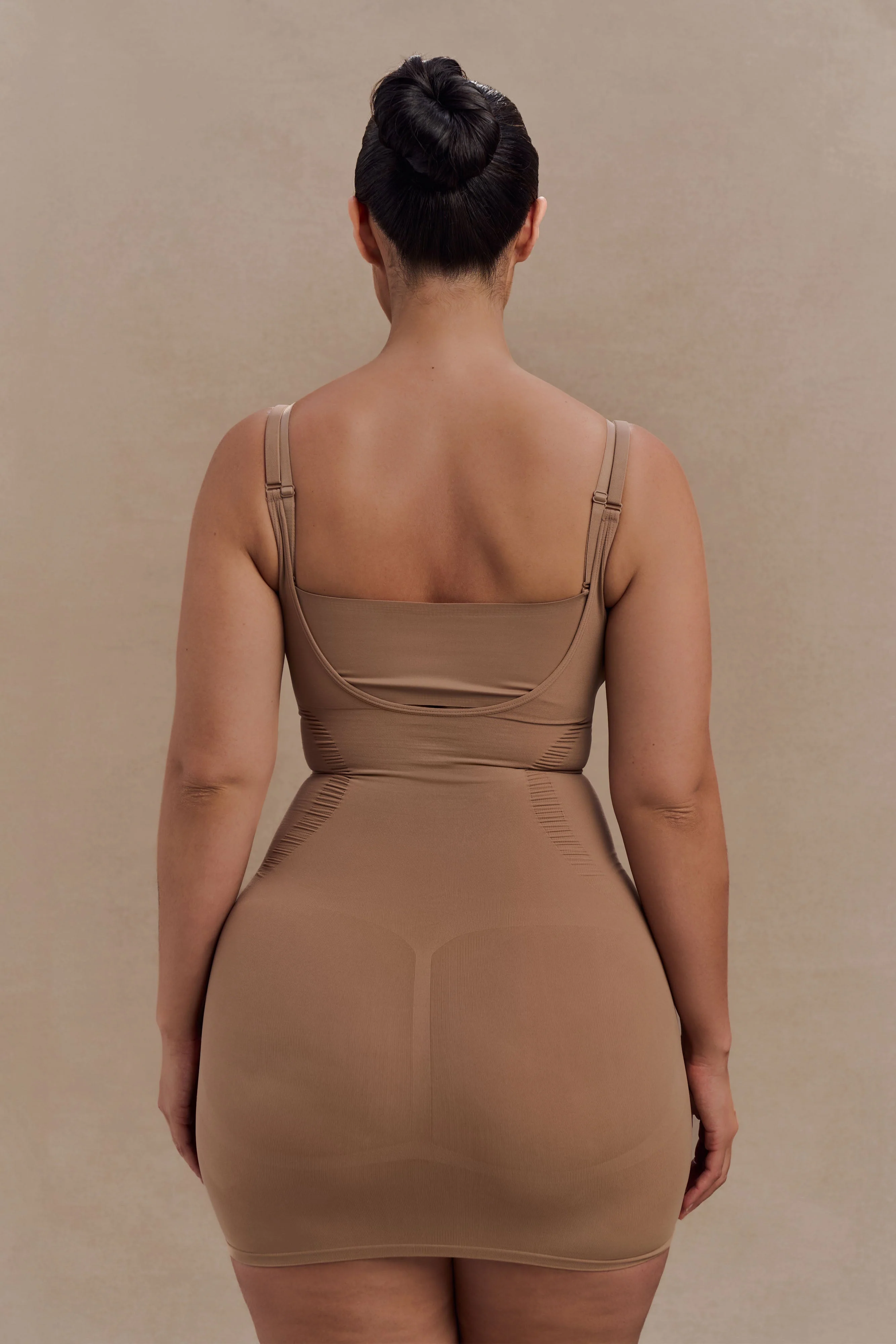 Jocelyn Backless Shapewear Mini Dress - Latte
