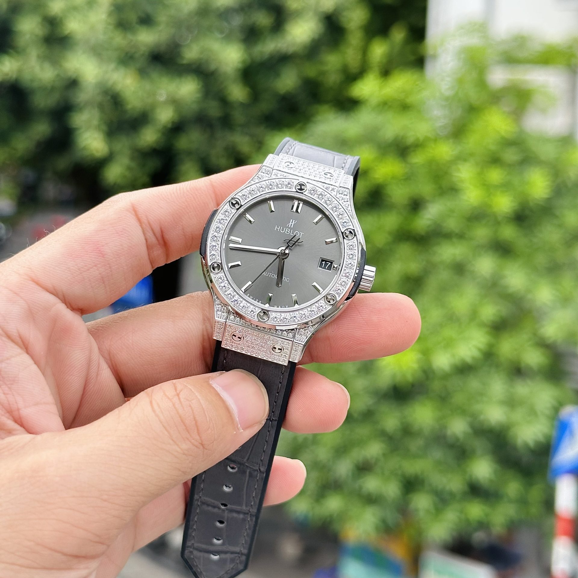 Hublot Replica 1:1 Watch Classic Fusion Grey Stone Dial HB Factory 38mm - Top club