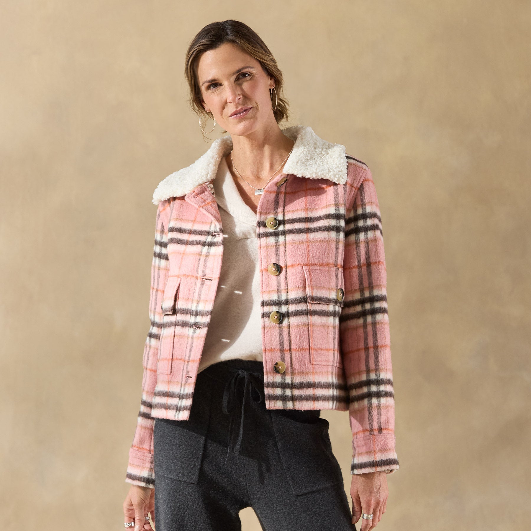 Edith Plaid Jacket, Petite - Sundance Clothing