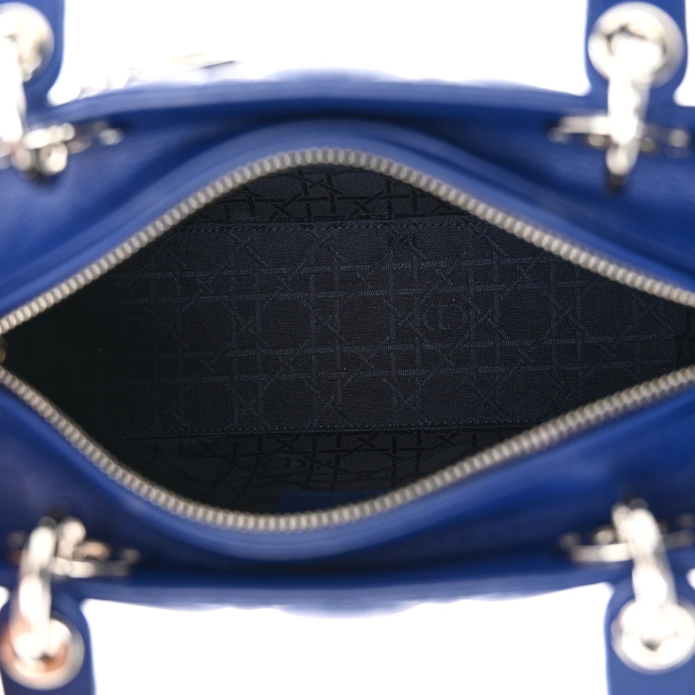Mirror Quality Replica Dior Lady Bag in Blue Lambskin Leather1:1High-quality replica