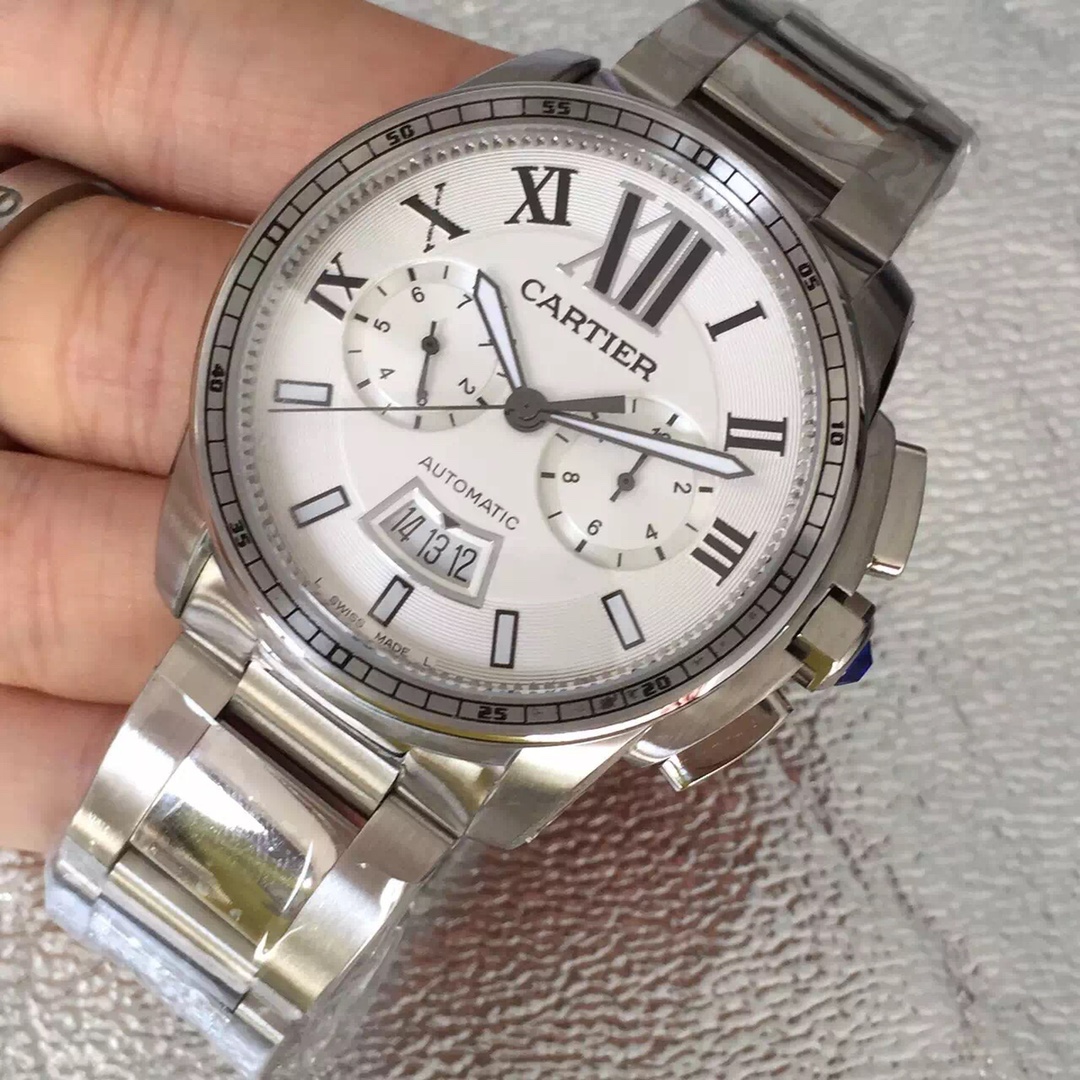 Cartier Calibre Chronograph Men's Watch(1:1 replica) - Elite Watch Atelier