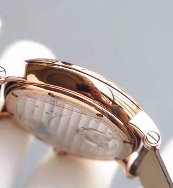 Replica Cartier Rotonde De Cartier Tourbillon RG Leather Strap - Top club
