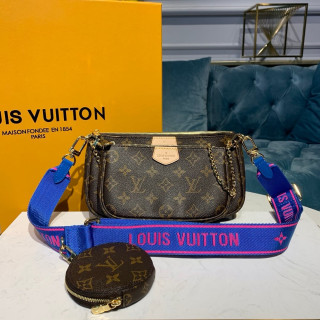 Louis Vuitton Multi Pochette Accessoires Blue Strap1:1High-quality replica