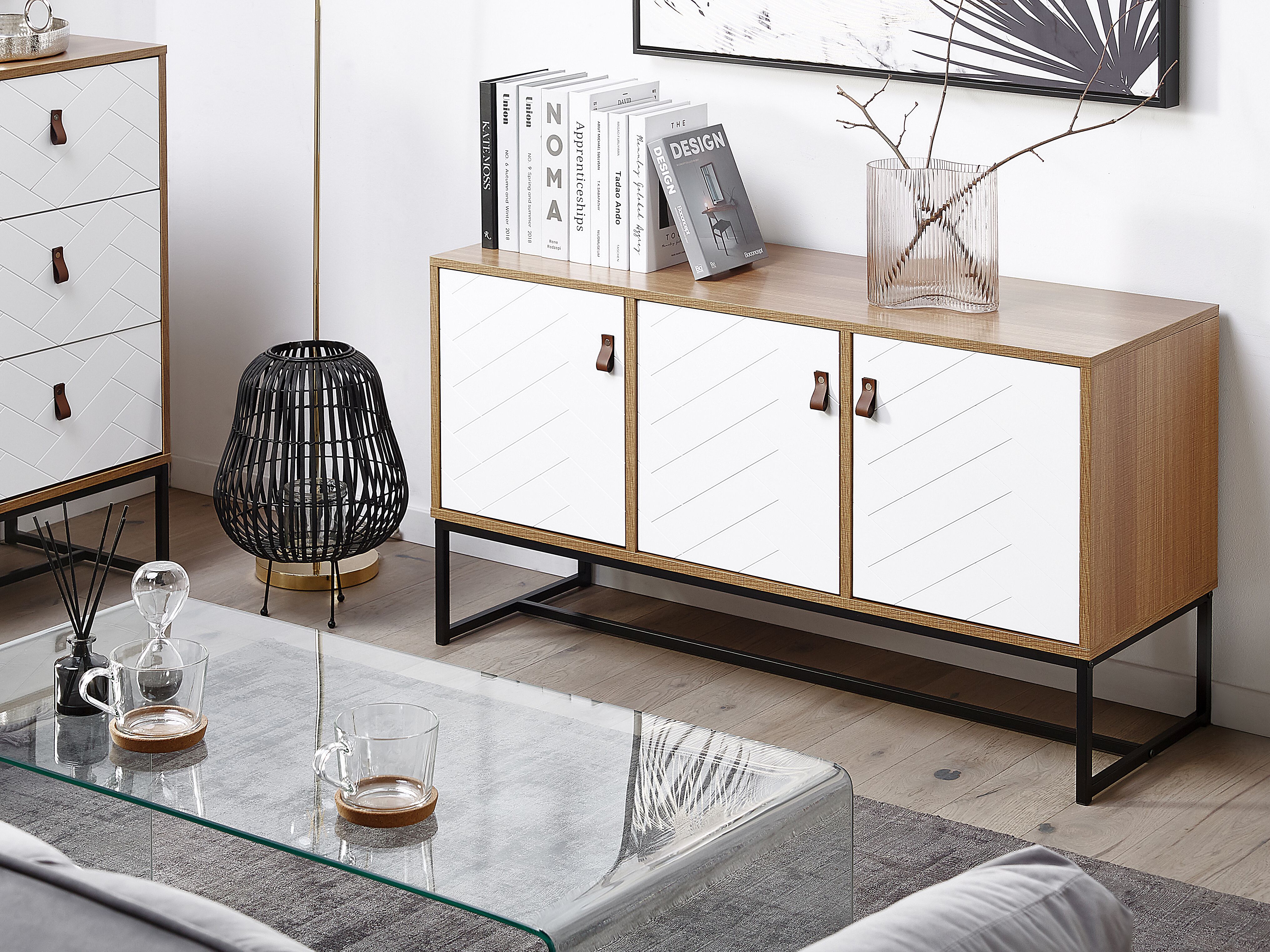 Cabinet NUEVA Light Brown/ White