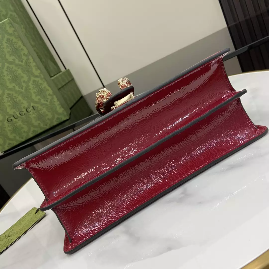 Dionysus Small Shoulder Bag in Rosso Ancora Patent Leather1:1High-quality replica